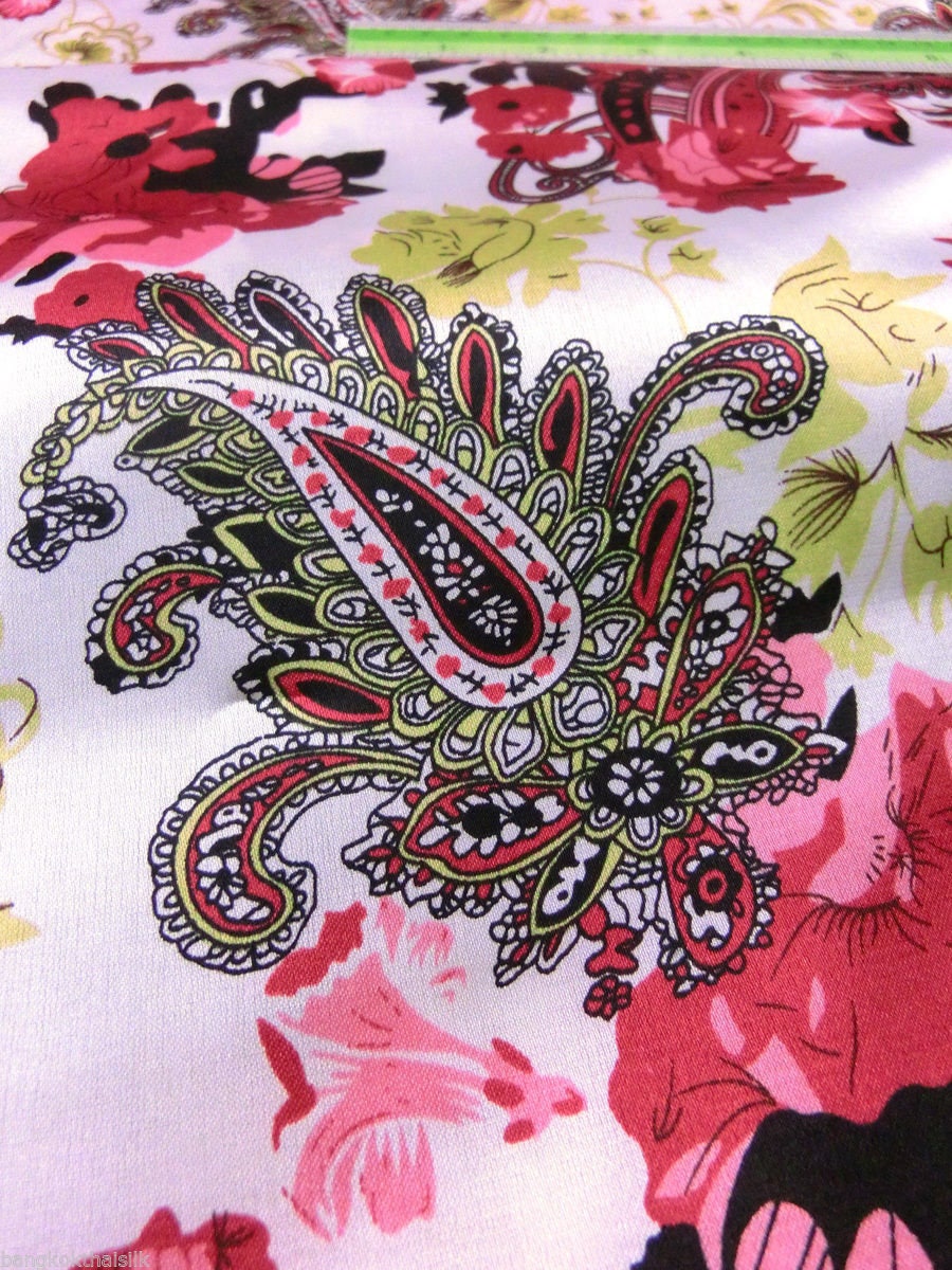 Wild Rag PAISLEY 114 Wine Red and Ivory Floral Cowboy Western Neck Scarf Bandanna by Double B Wild Rags
