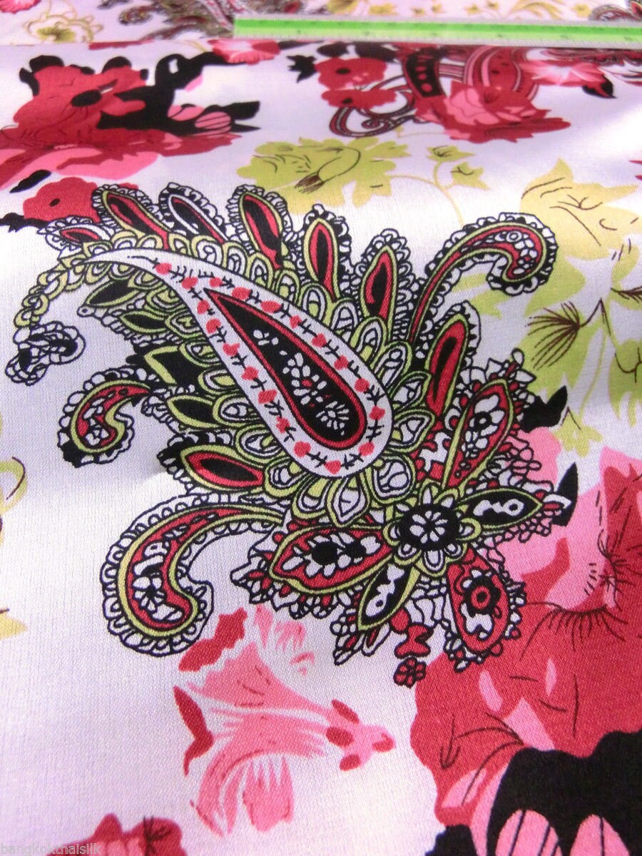 Wild Rag PAISLEY 114 Wine Red and Ivory Floral Cowboy Western Neck Scarf Bandanna by Double B Wild Rags