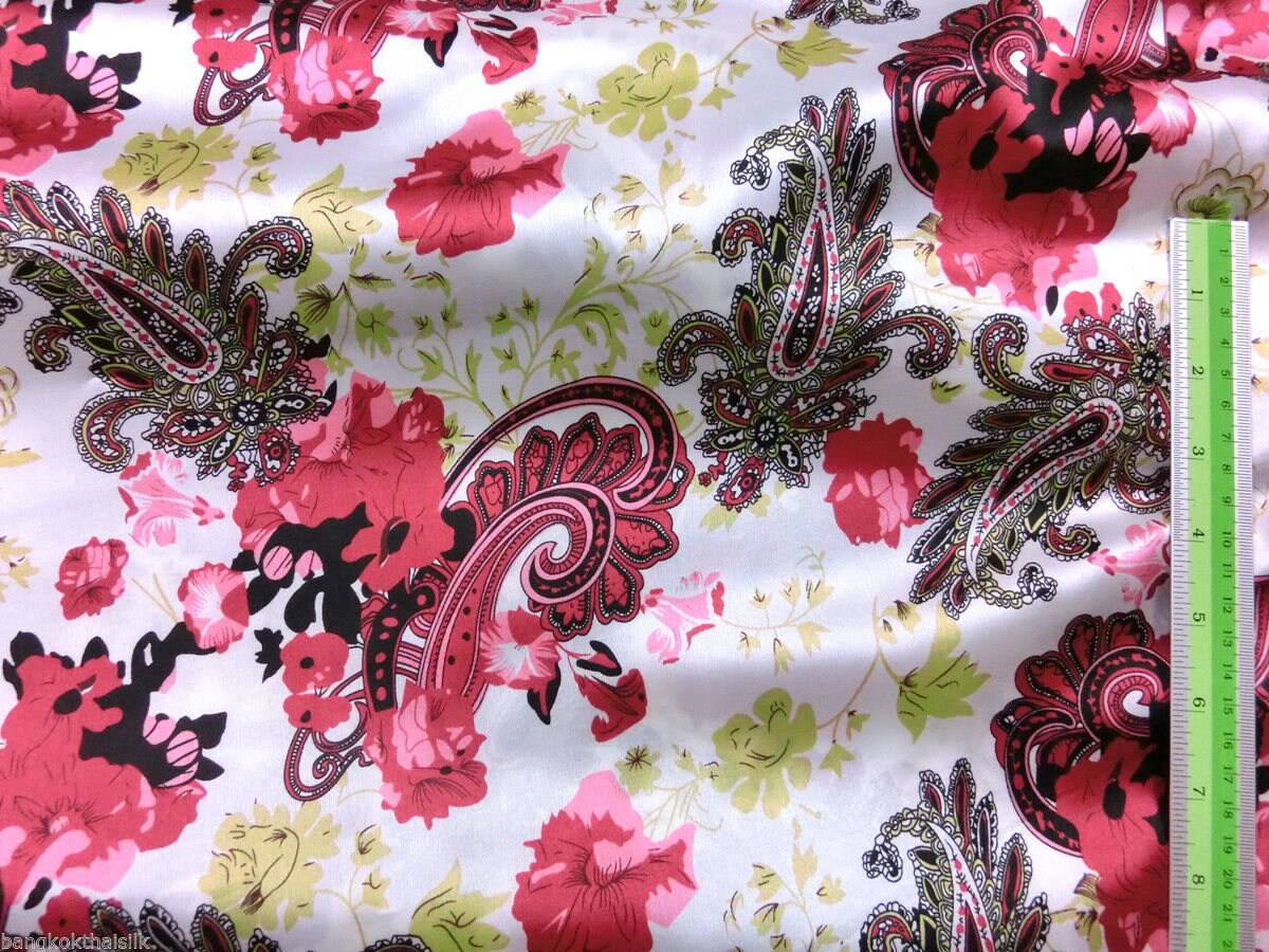 Wild Rag PAISLEY 114 Wine Red and Ivory Floral Cowboy Western Neck Scarf Bandanna by Double B Wild Rags