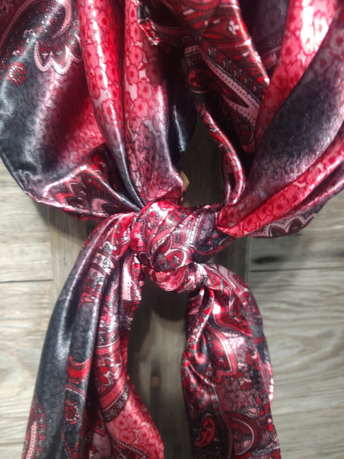 Wild Rag Red and Black Paisley Cowboy Western Neck Scarf Bandanna by Double B Wild Rags
