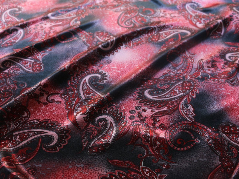 Wild Rag Red and Black Paisley Cowboy Western Neck Scarf Bandanna by Double B Wild Rags