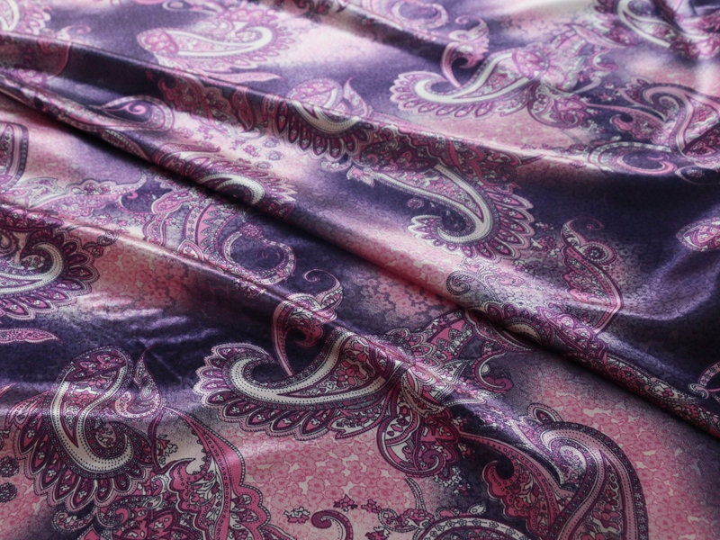 Wild Rag Purple and Pink Paisley New Cowboy Western Neck Scarf Bandanna by Double B Wild Rags