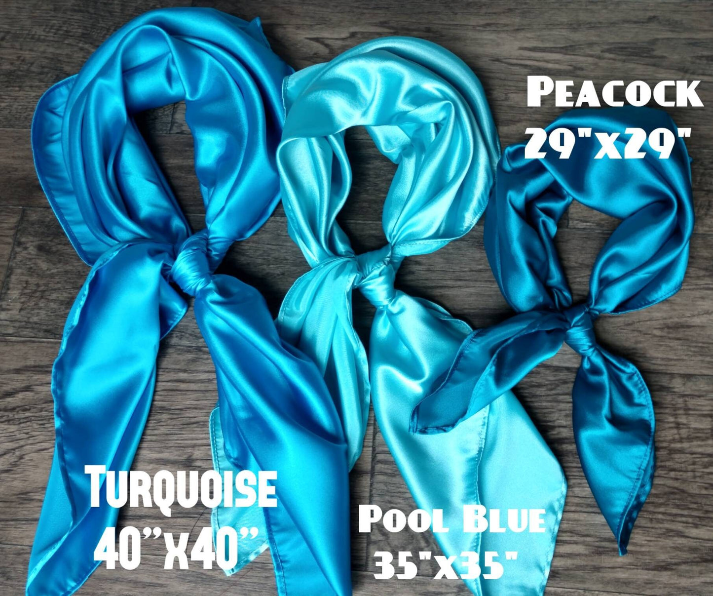 Wild Rag SOLID Peacock Teal Blue #216 Neck Scarf Bandanna by Double B Wild Rags