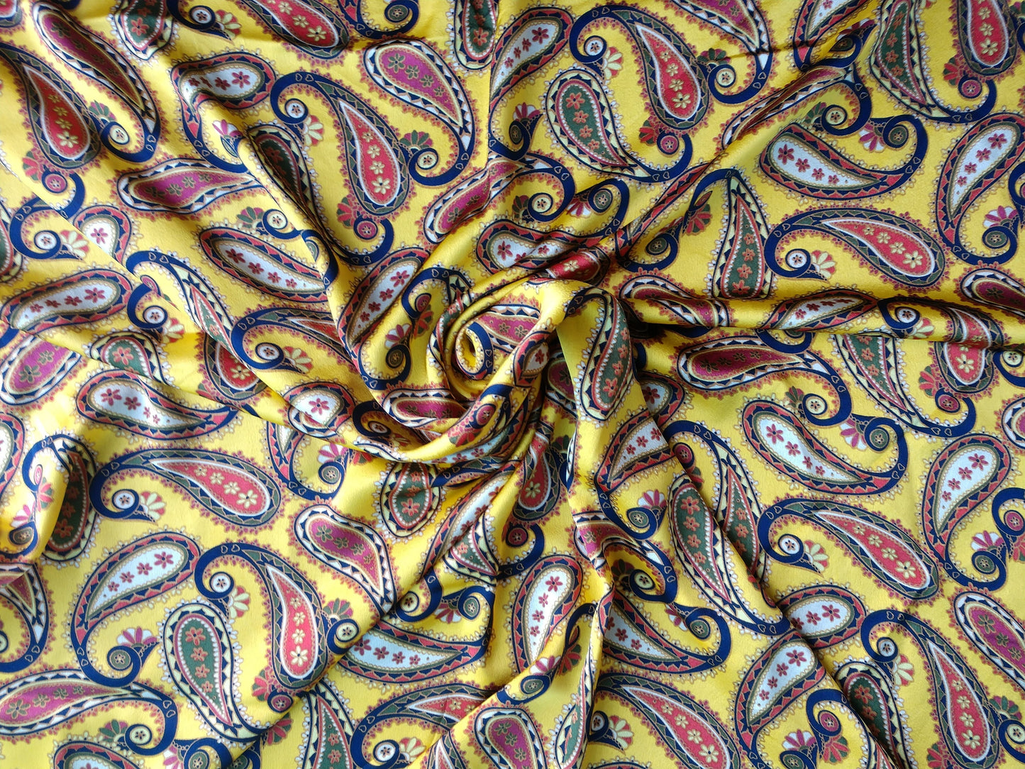 Wild Rag Mustard Yellow Navy Blue Red Paisley Cowboy Western Neck Scarf Bandanna Double B Wild Rags