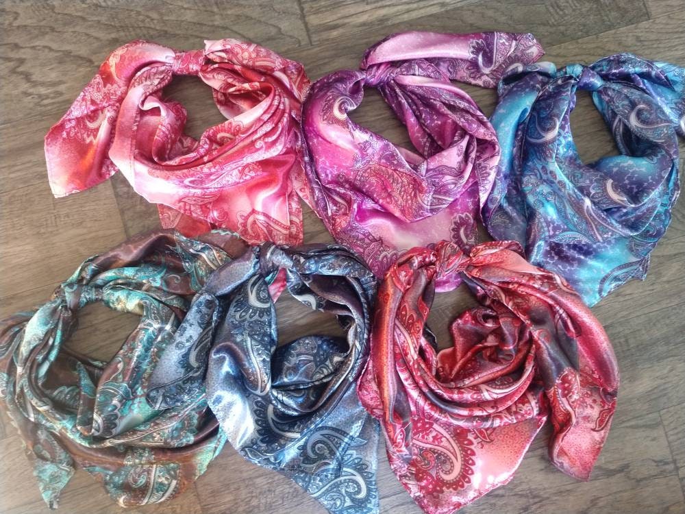 Wild Rag Red and White Paisley Cowboy Western Neck Scarf Bandanna by Double B Wild Rags