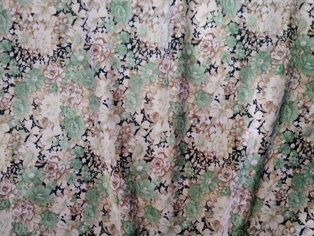 Wild Rag Sage Green Vintage Floral Print Cowboy Western Neck Scarf Neckerchief Bandanna by Double B Wild Rags