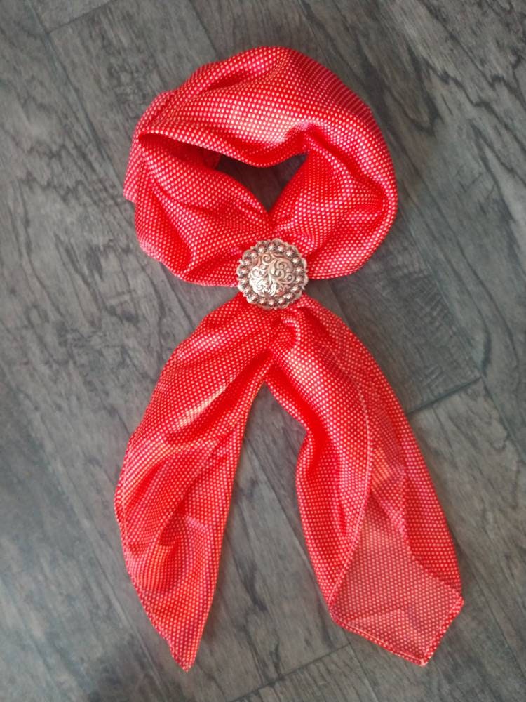 Wild Rag Red Tiny Polka Dot Cowboy Western Neck Scarf Bandanna by Double B Wild Rags