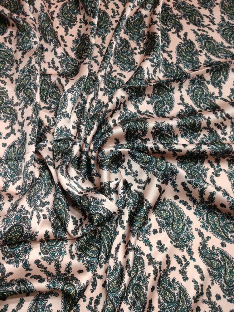 Wild Rag Retro Dusty Rose Pink Paisley Cowboy Western Neck Scarf Bandanna by Double B Wild Rags