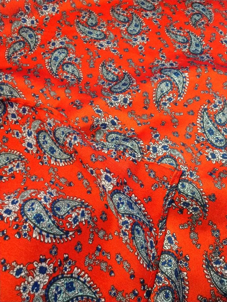 Wild Rag PAISLEY 101 Retro Red Cowboy Western Neck Scarf Bandanna by Double B Wild Rags