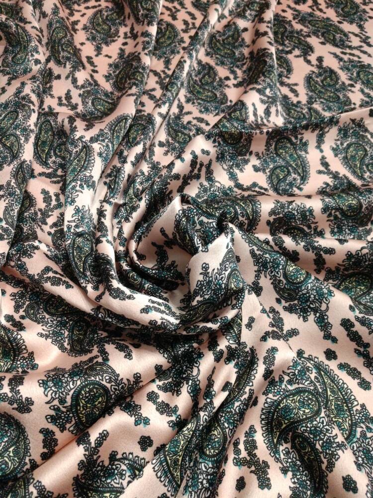 Wild Rag Retro Dusty Rose Pink Paisley Cowboy Western Neck Scarf Bandanna by Double B Wild Rags
