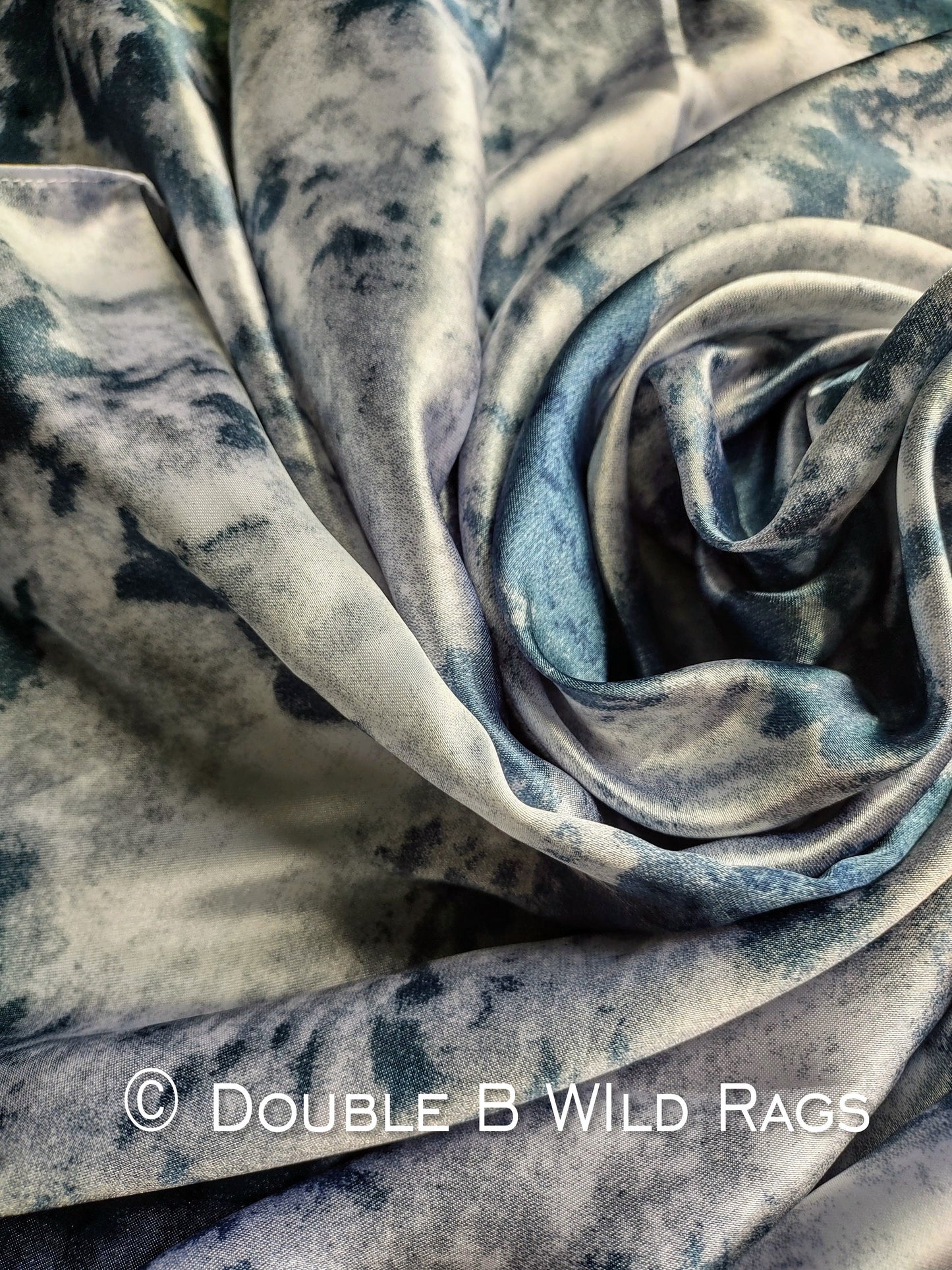 Wild Rag Black Grey Grunge Print Cowboy Western Neck Scarf Bandanna by Double B Wild Rags