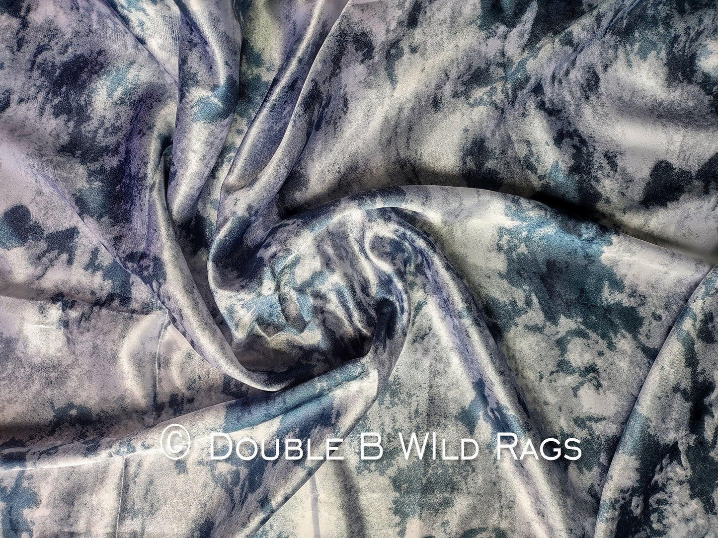 Wild Rag Black Grey Grunge Print Cowboy Western Neck Scarf Bandanna by Double B Wild Rags