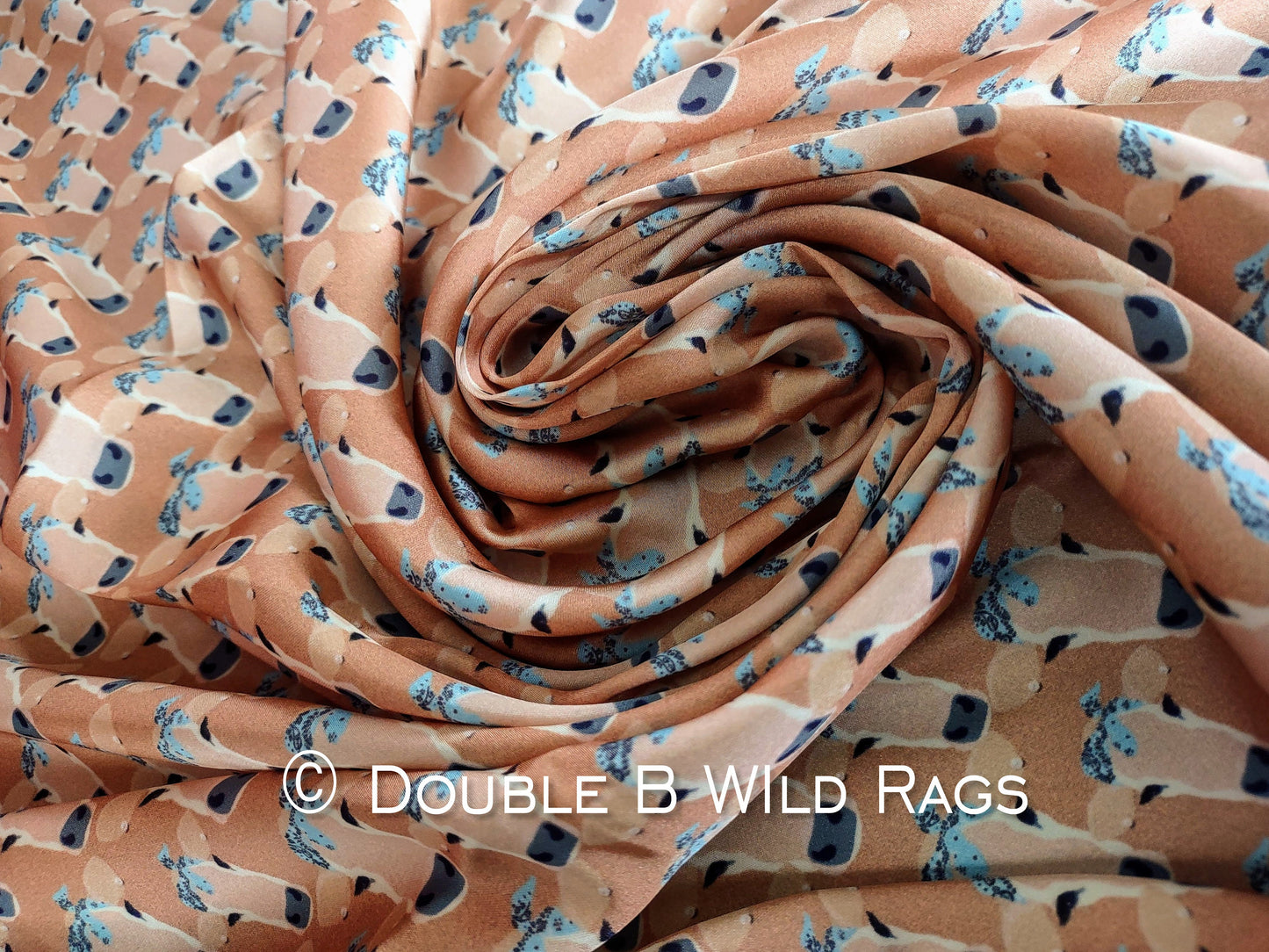 Wild Rag Khaki Tan Sassy Heifer Cow Western Cowboy Neck Scarf Bandana by Double B Wild Rags