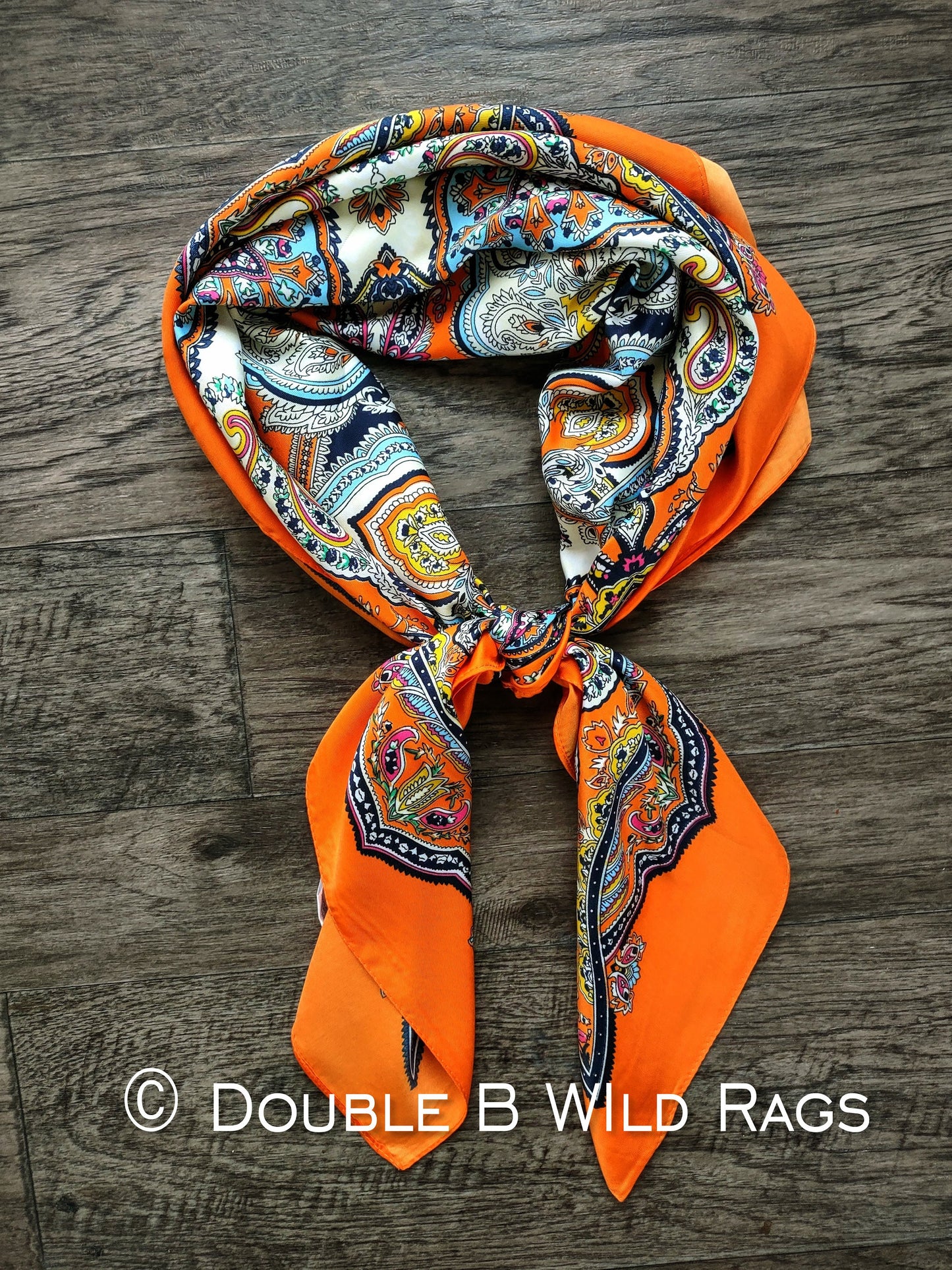Wild Rag BARGAIN CORNER BC1105 Large 40"x40" Ethnic Paisley Cowboy Western Neck Scarf by Double B Wild Rags
