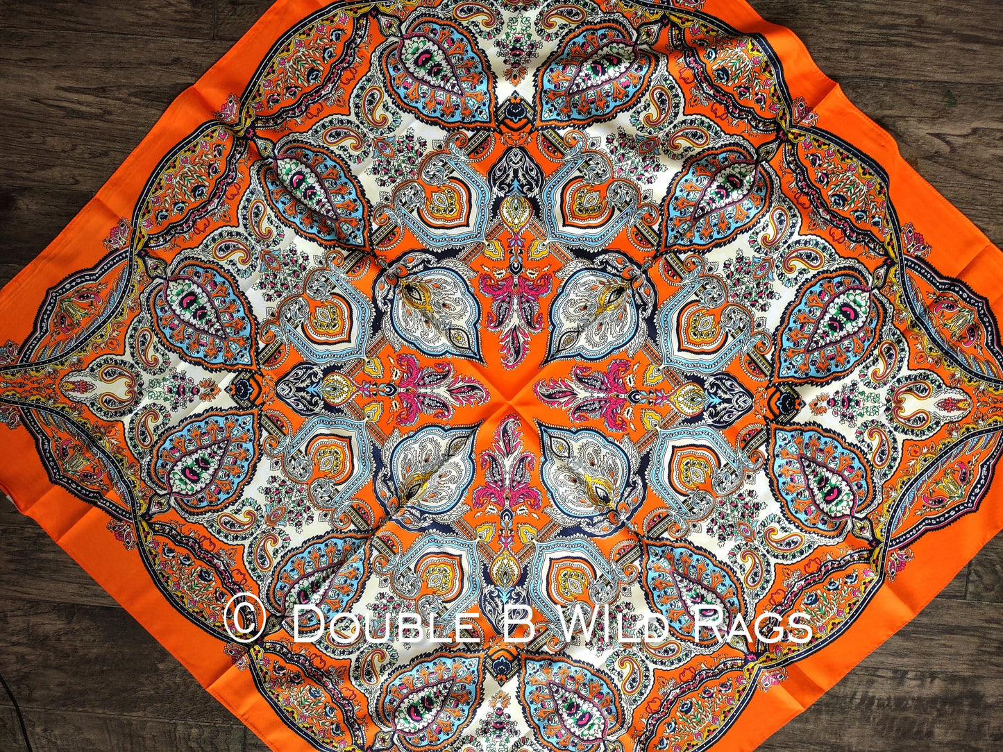 Wild Rag BARGAIN CORNER BC1105 Large 40"x40" Ethnic Paisley Cowboy Western Neck Scarf by Double B Wild Rags