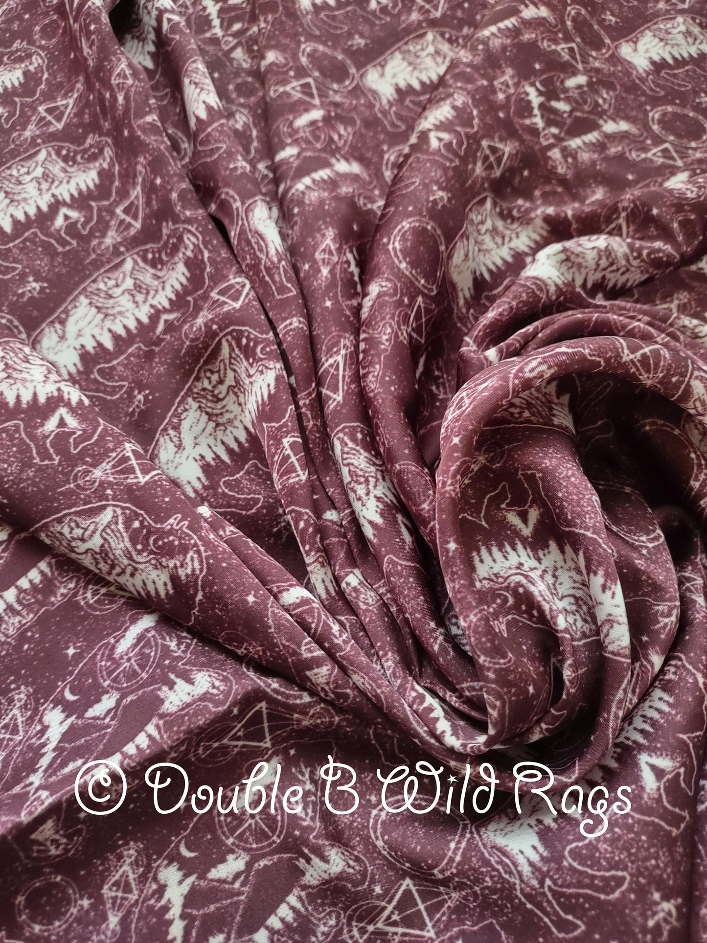 Wild Rag Bison, Bear, and Constellations Cowboy Western Neck Scarf Bandanna by Double B Wild Rags