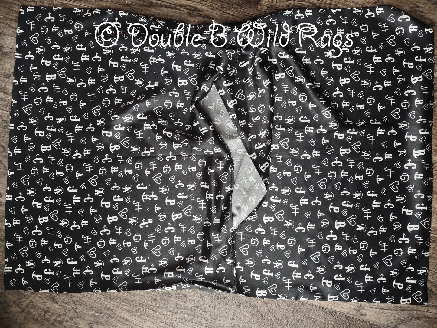 100% SILK PILLOWCASE Queen Western Style Cattle Brands Aztec Highland Cow Turquoise Gemstone by Double B Wild Rags