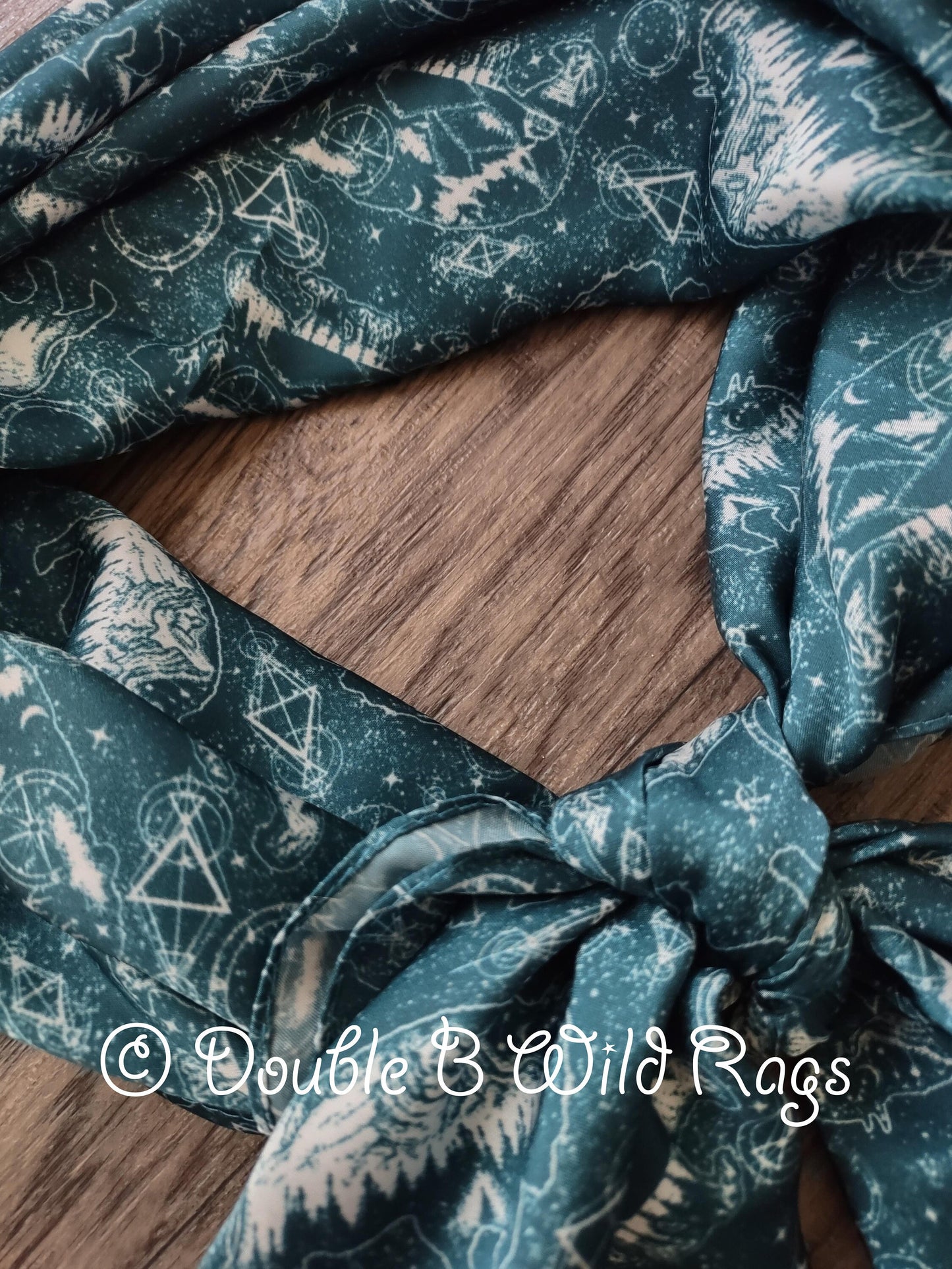 Wild Rag Bison, Bear, and Constellations Cowboy Western Neck Scarf Bandanna by Double B Wild Rags