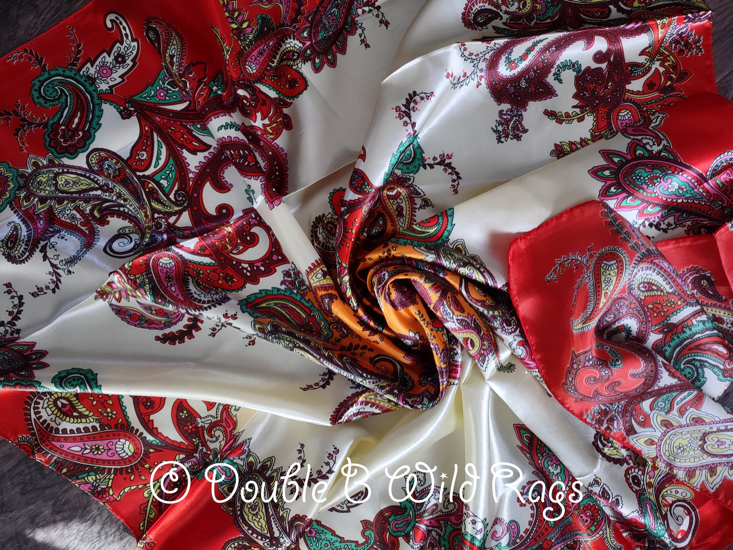 Wild Rag BARGAIN DISCOUNT Floral Paisley Bandana Cowboy Western Neck Scarf by Double B Wild Rags