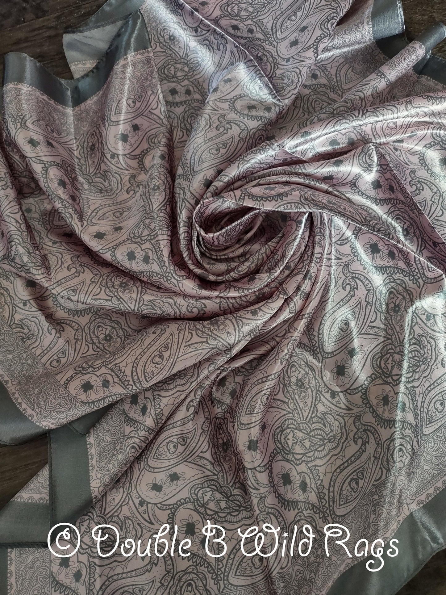 Wild Rag BARGAIN DISCOUNT Soft Paisley Pink Cowboy Western Neck Scarf by Double B Wild Rags