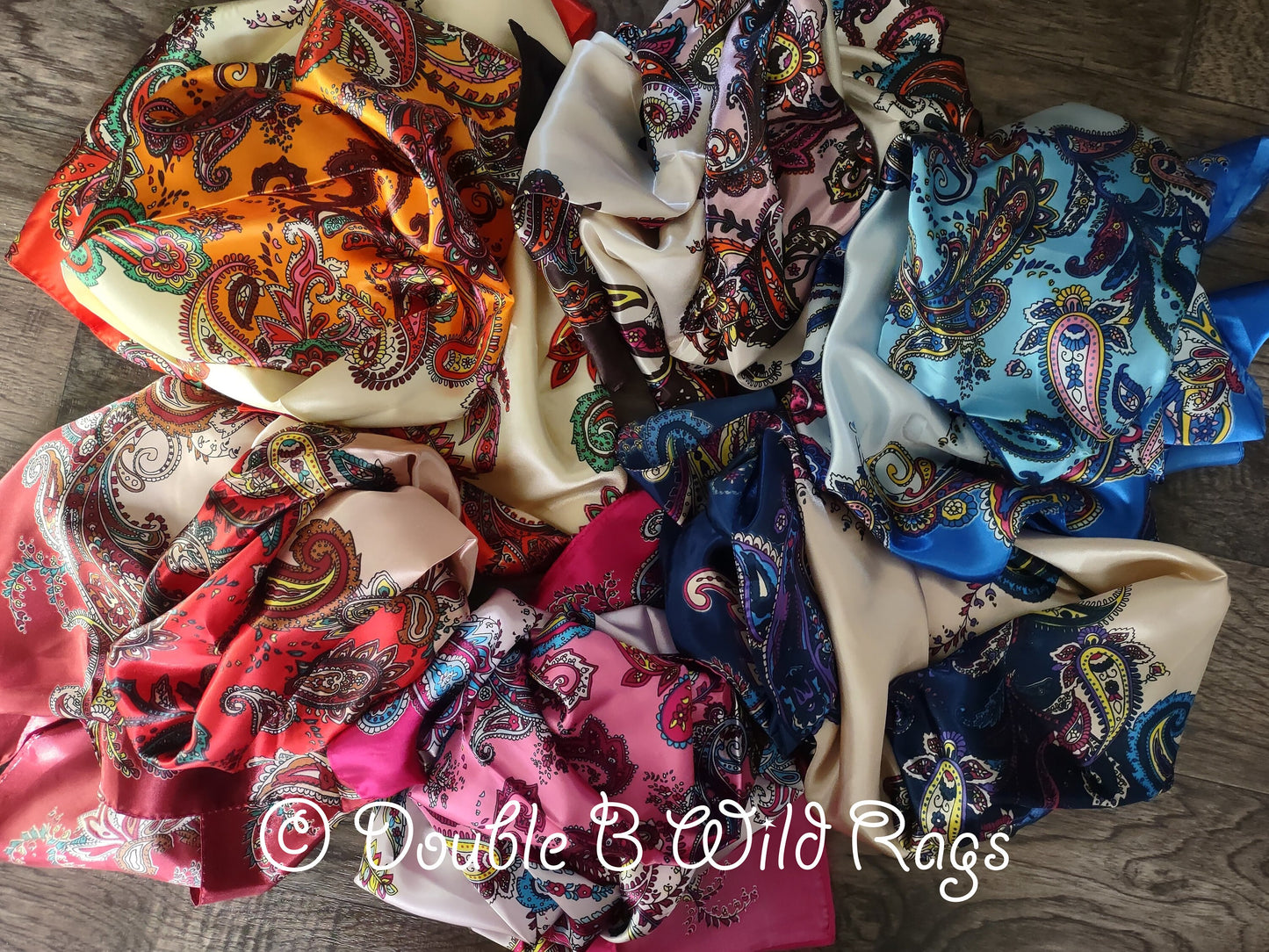 Wild Rag BARGAIN DISCOUNT Floral Paisley Bandana Cowboy Western Neck Scarf by Double B Wild Rags