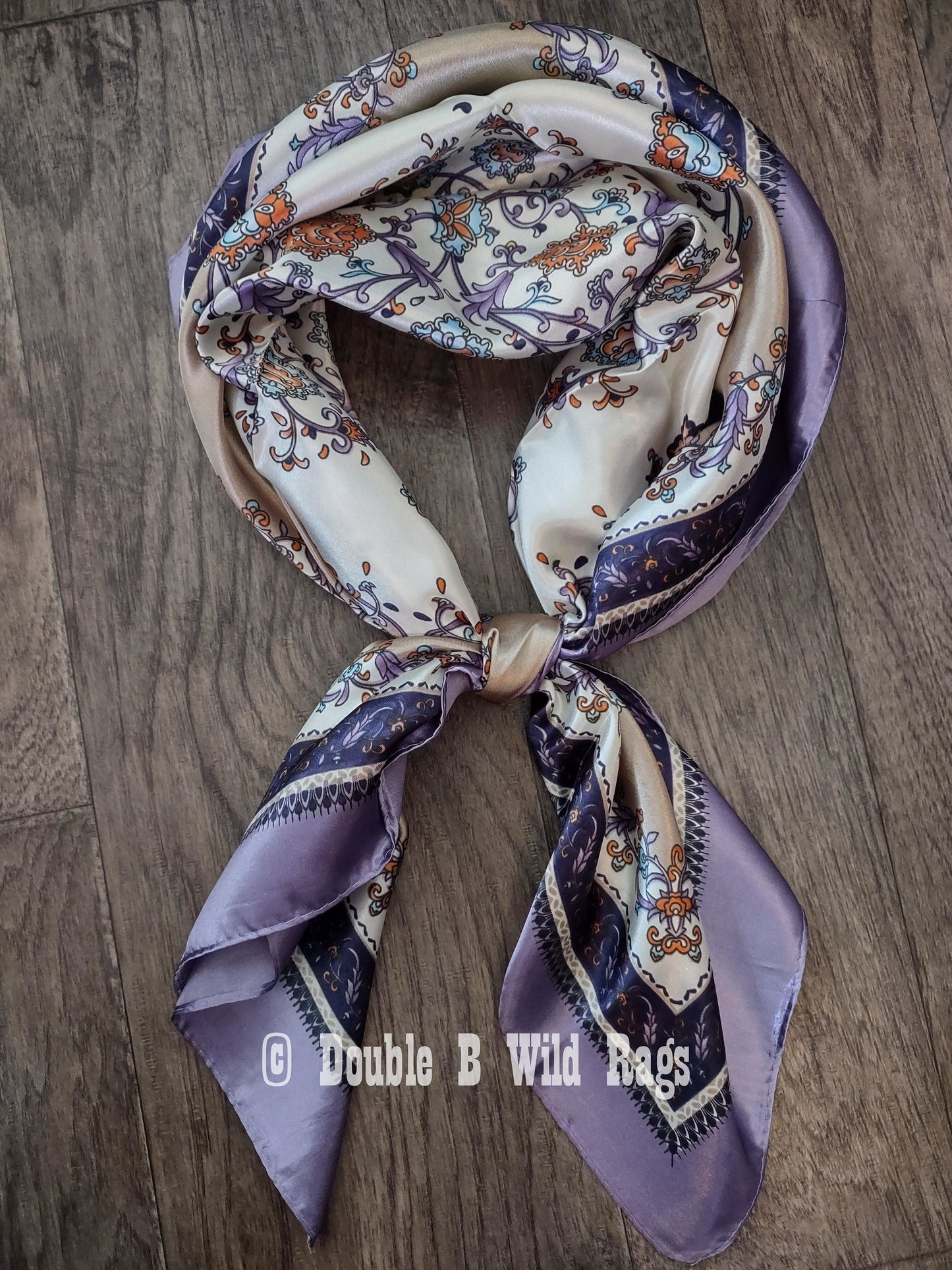 Wild Rag BARGAIN CORNER Floral and Vines Cowboy Western Neck Scarf by Double B Wild Rags
