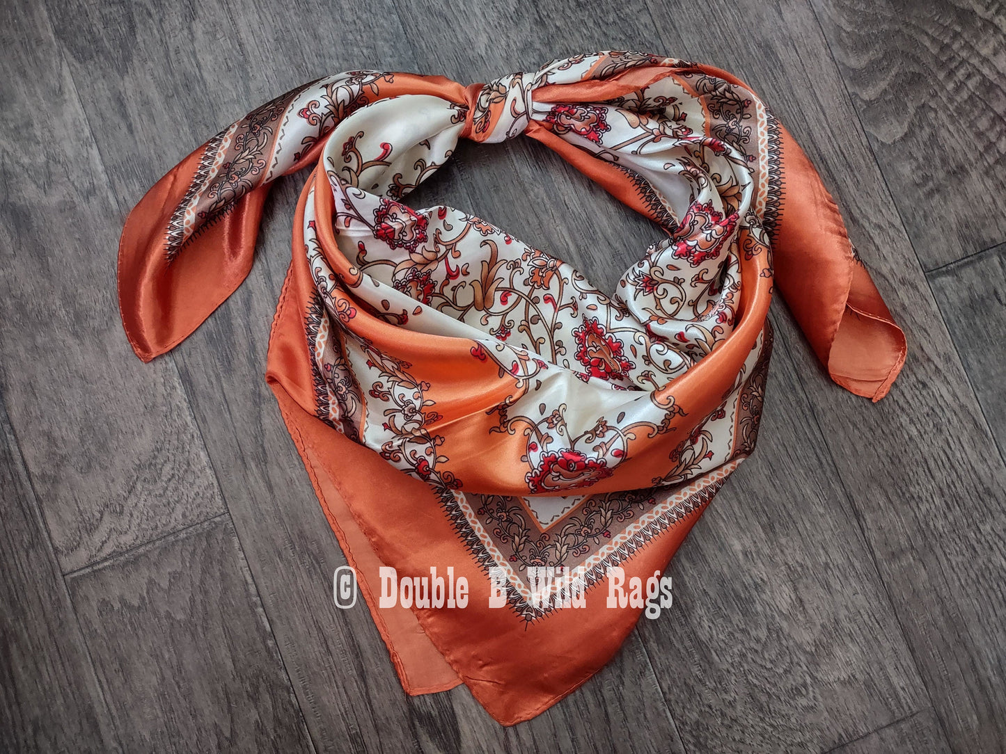 Wild Rag BARGAIN CORNER Floral and Vines Cowboy Western Neck Scarf by Double B Wild Rags