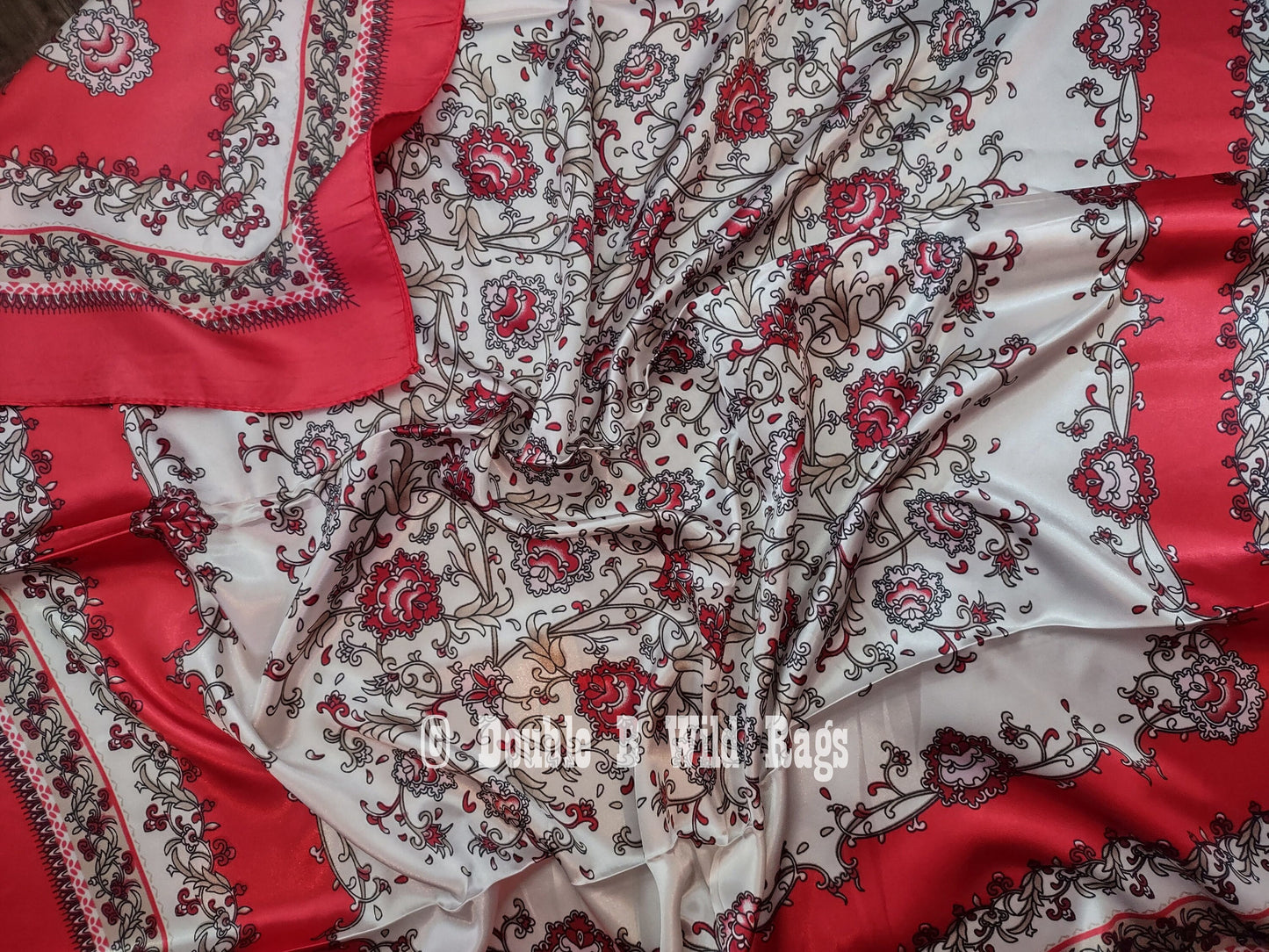 Wild Rag BARGAIN CORNER Floral and Vines Cowboy Western Neck Scarf by Double B Wild Rags