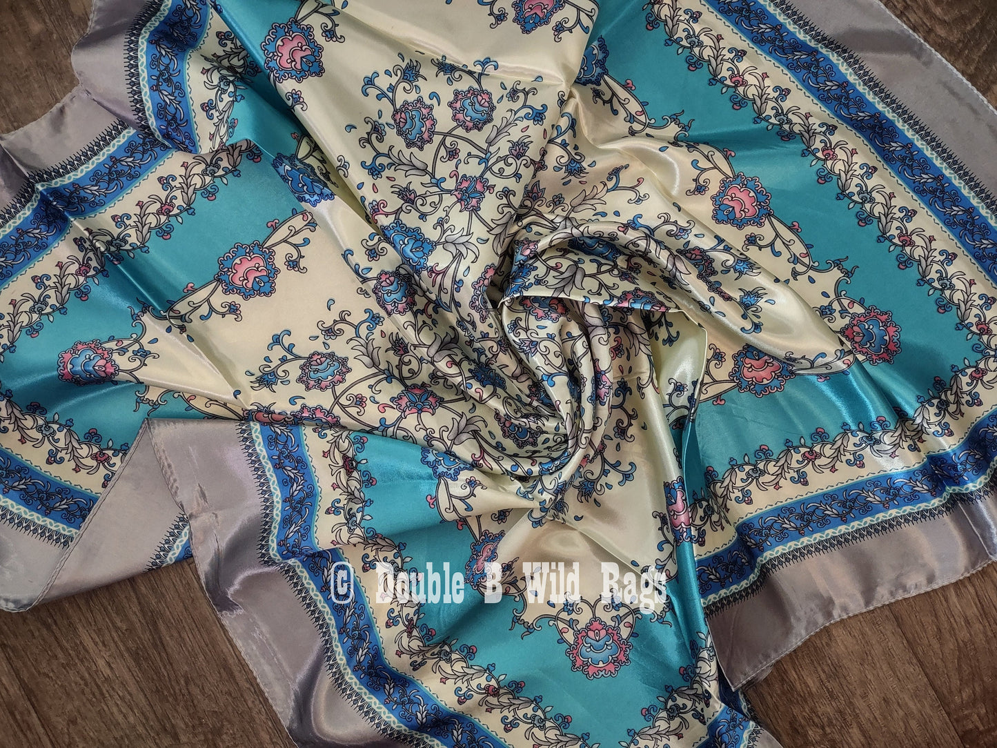 Wild Rag BARGAIN CORNER Floral and Vines Cowboy Western Neck Scarf by Double B Wild Rags