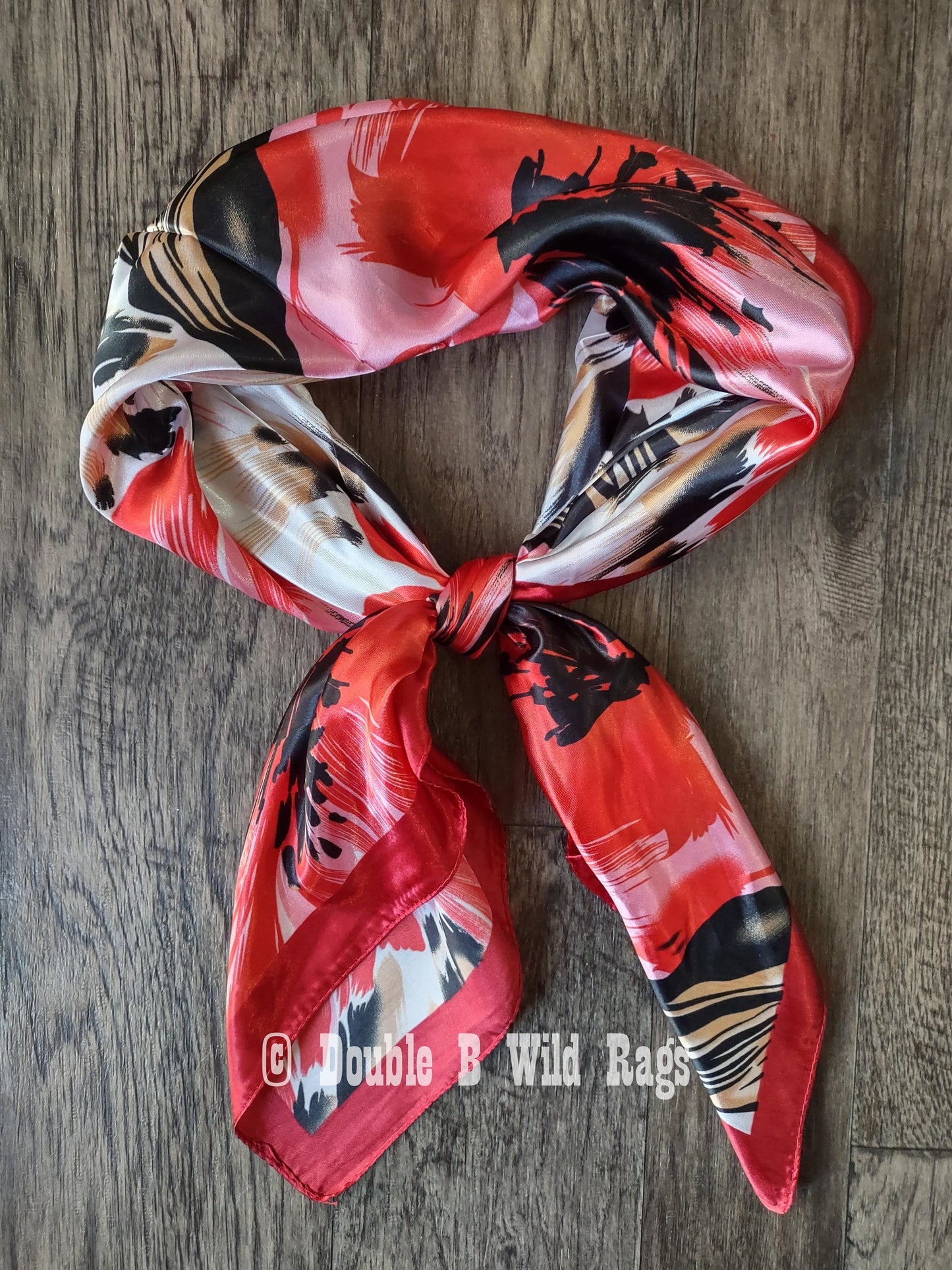 Wild Rag BARGAIN CORNER Abstract Floral Cowboy Western Neck Scarf by Double B Wild Rags