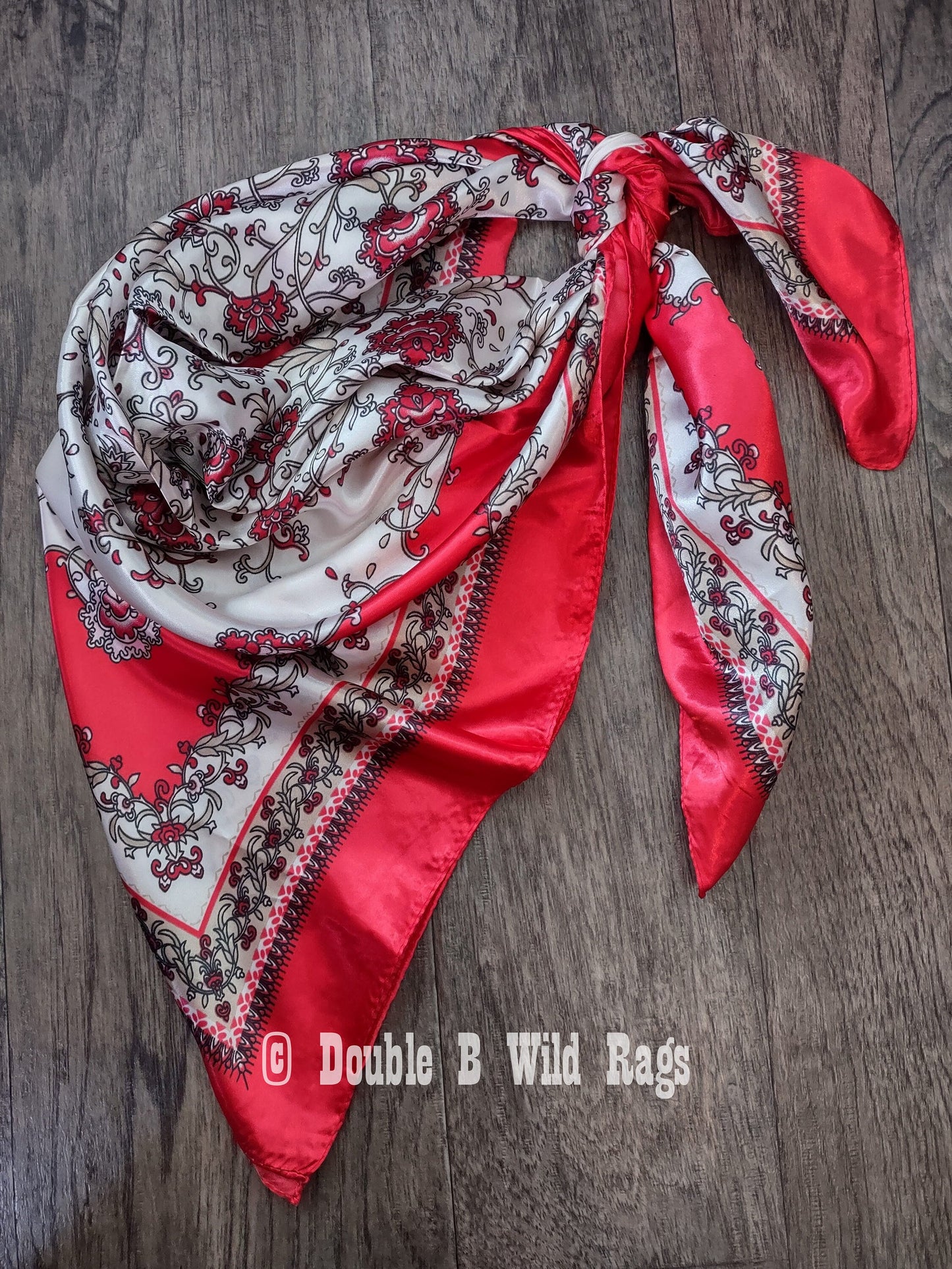 Wild Rag BARGAIN CORNER Floral and Vines Cowboy Western Neck Scarf by Double B Wild Rags