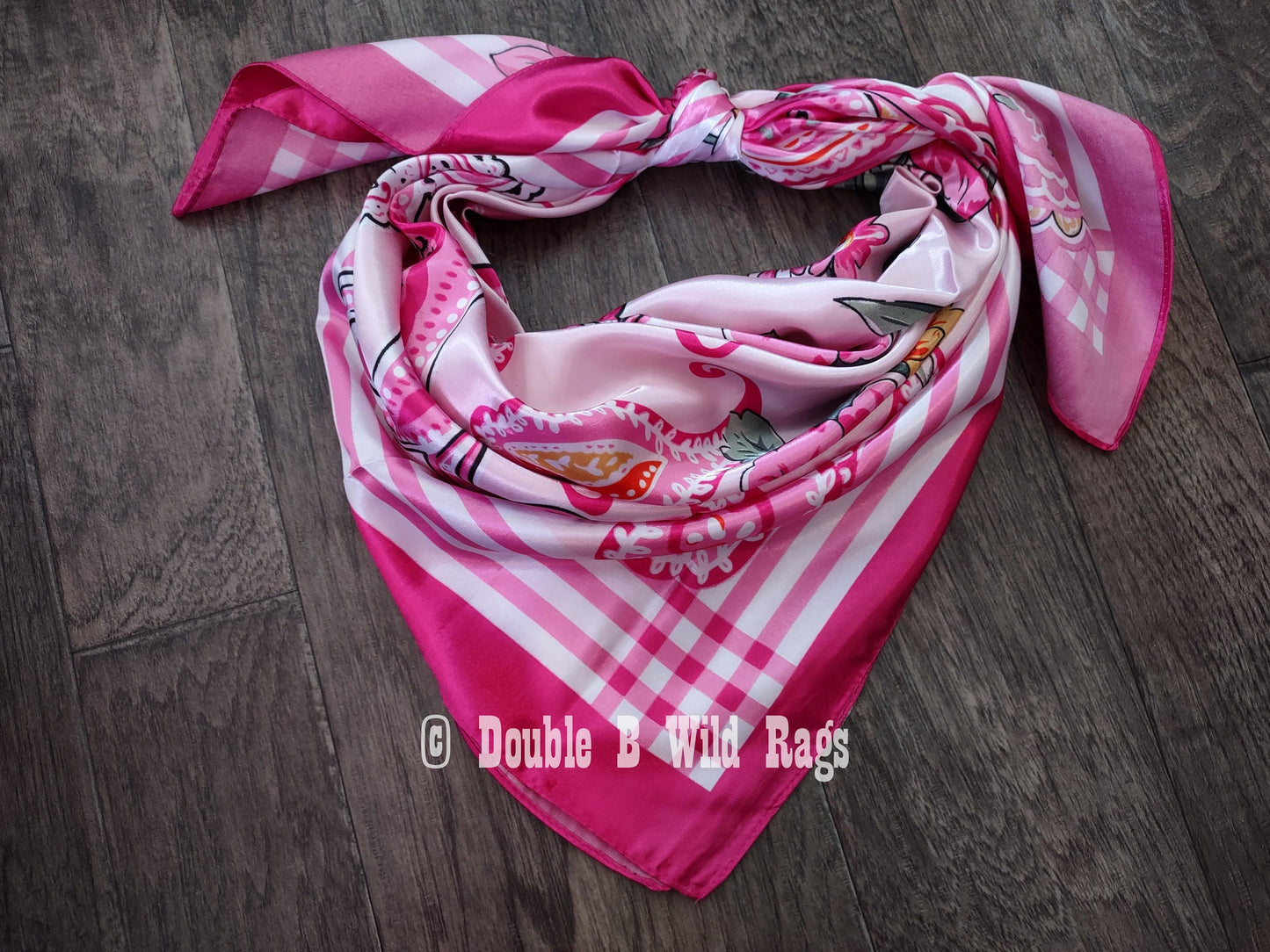 Wild Rag BARGAIN CORNER Large Floral Paisley Cowboy Western Neck Scarf by Double B Wild Rags