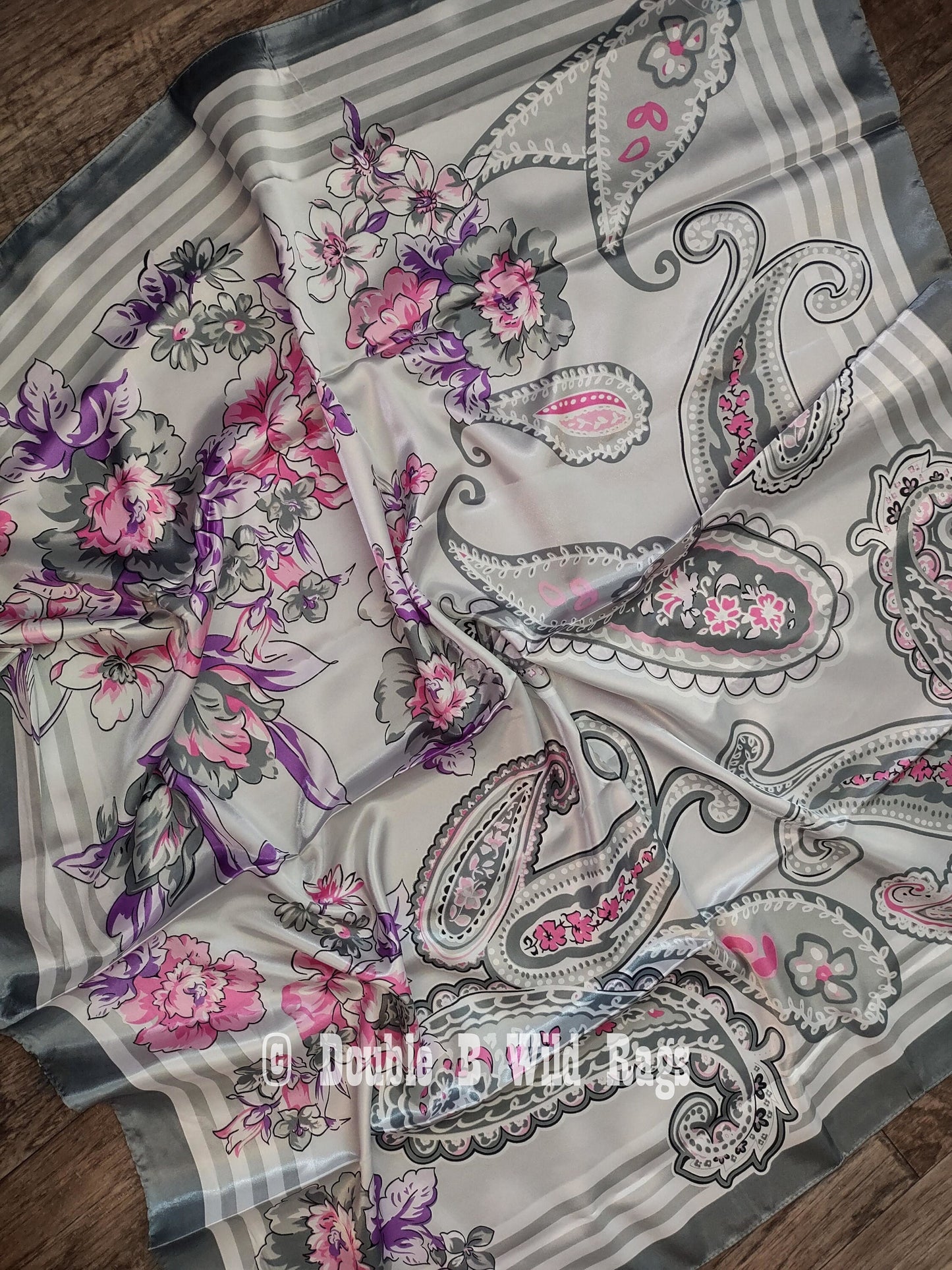 Wild Rag BARGAIN CORNER Large Floral Paisley Cowboy Western Neck Scarf by Double B Wild Rags