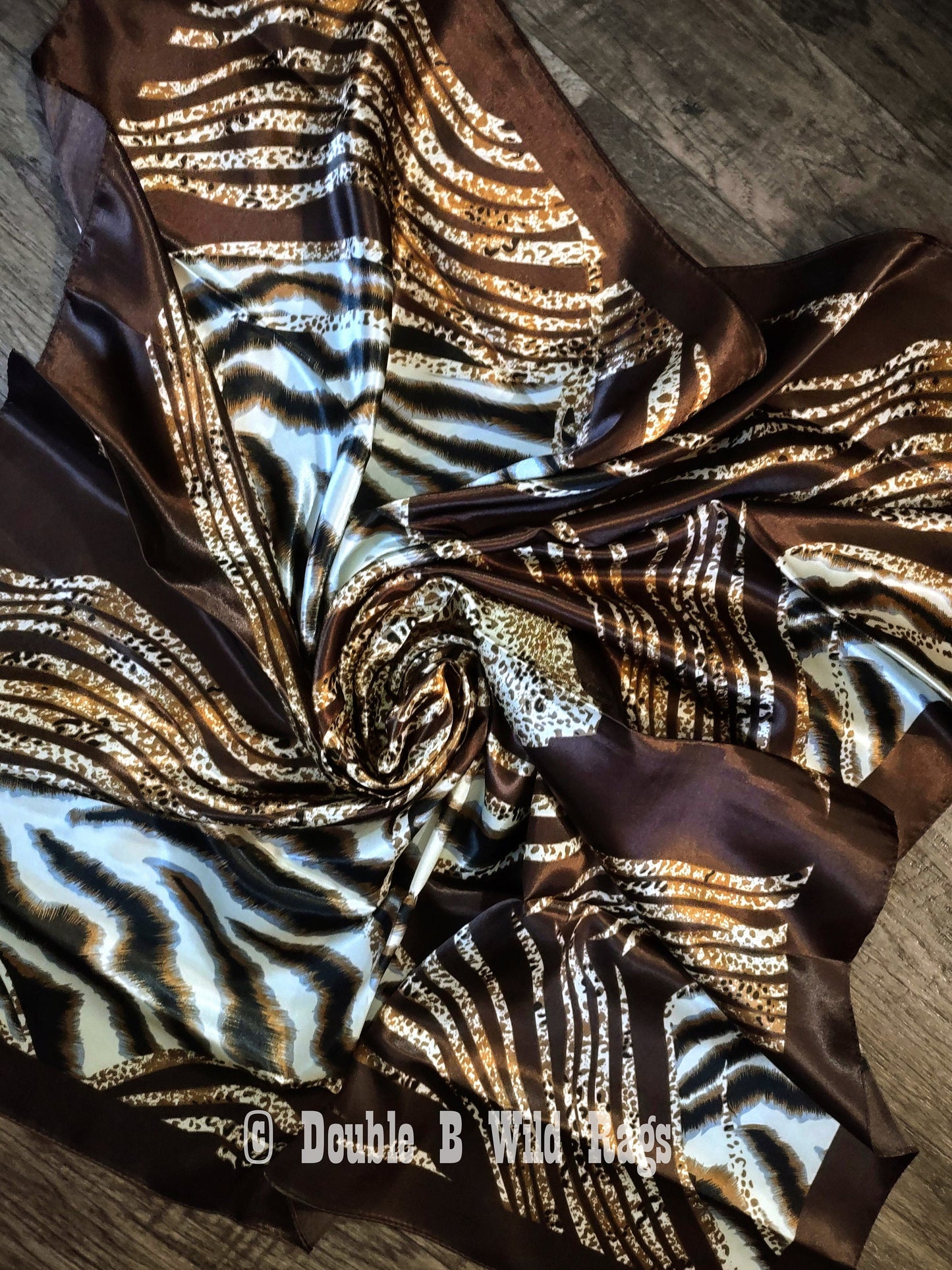 Wild Rag BARGAIN CORNER Animal Print on Red or Brown Cowboy Western Neck Scarf by Double B Wild Rags