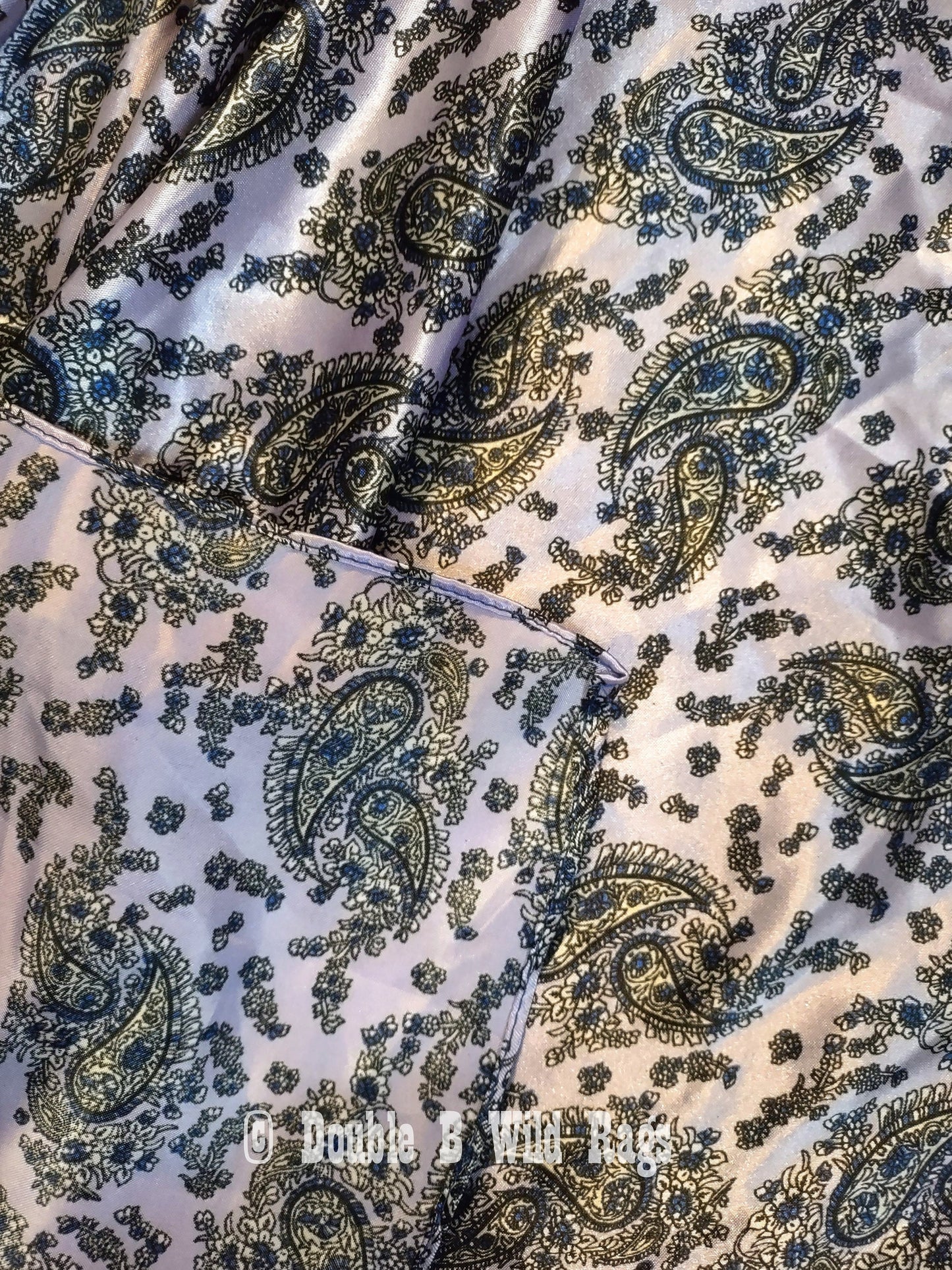 Wild Rag PAISLEY 142 Lilac Purple Retro Cowboy Western Neck Scarf Bandanna by Double B Wild Rags