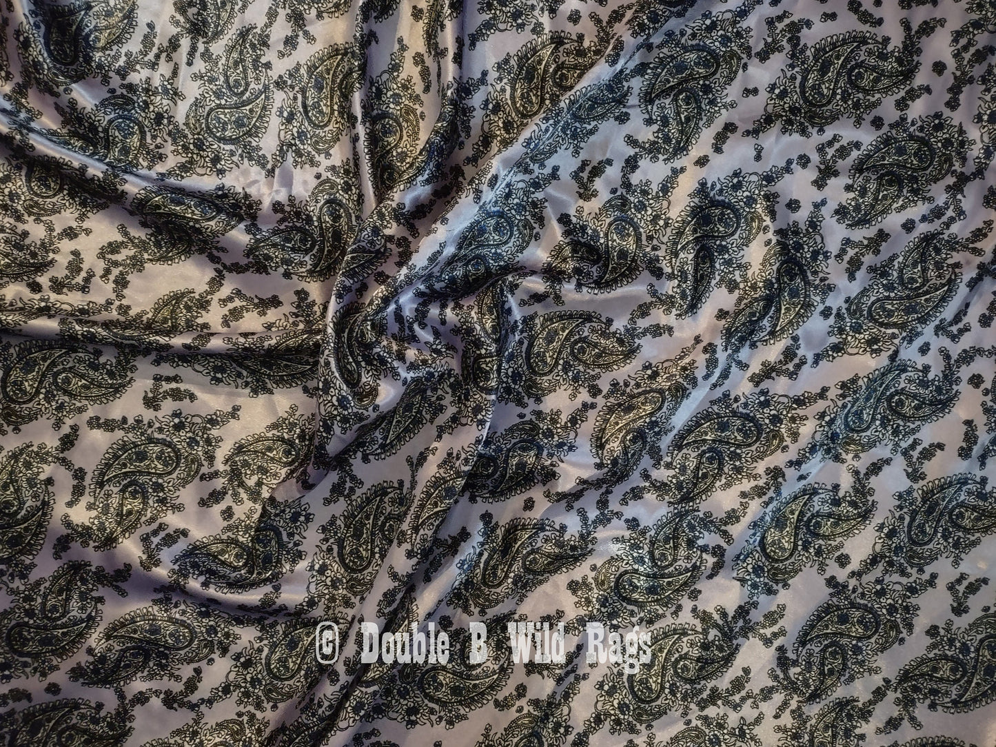 Wild Rag PAISLEY 142 Lilac Purple Retro Cowboy Western Neck Scarf Bandanna by Double B Wild Rags