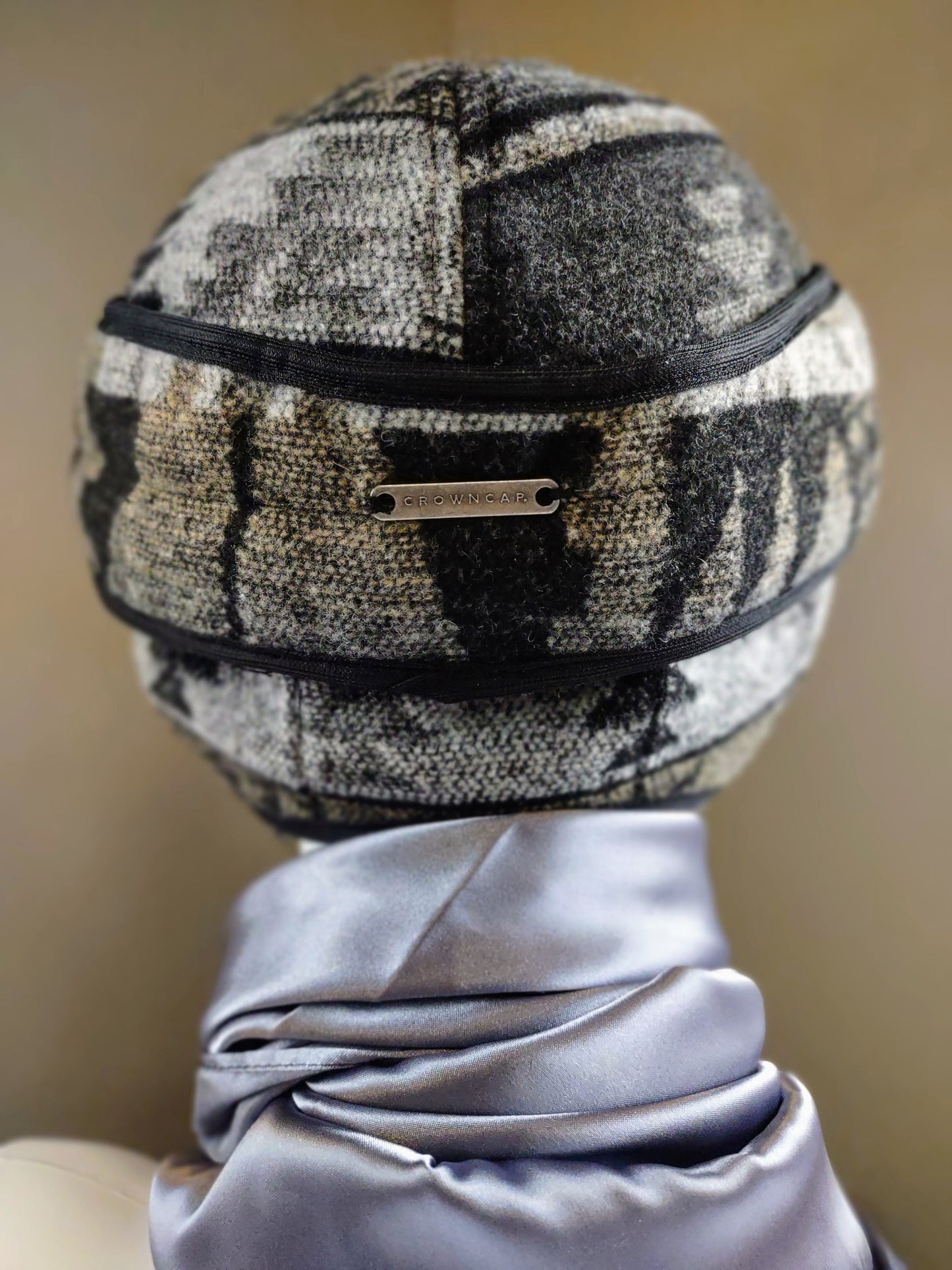 Stockman's Wool Hat Charcoal Grey Aztec Pattern Railroad cattleman's Cowboy winter hat Men's Women's