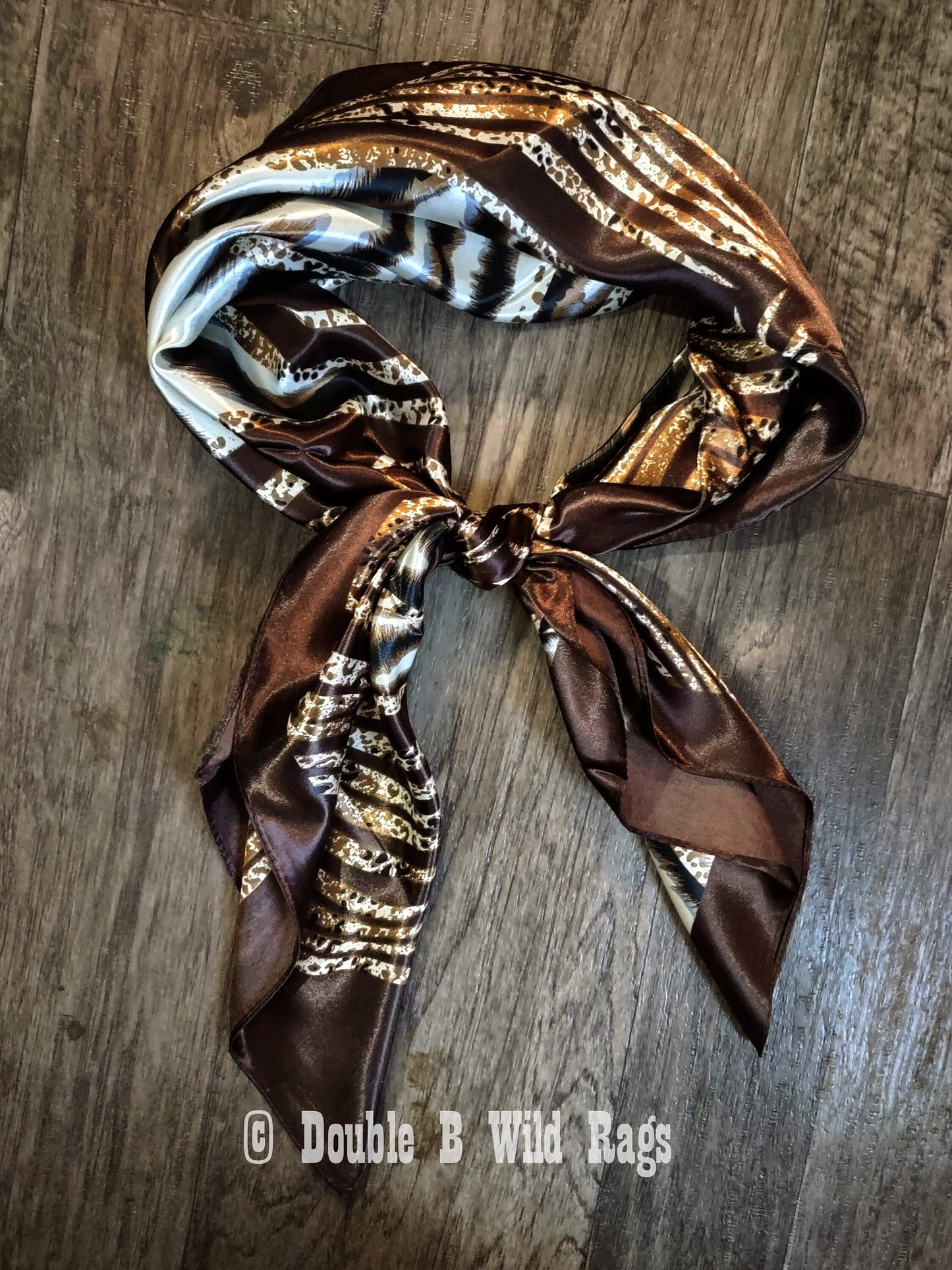 Wild Rag BARGAIN CORNER Animal Print on Red or Brown Cowboy Western Neck Scarf by Double B Wild Rags