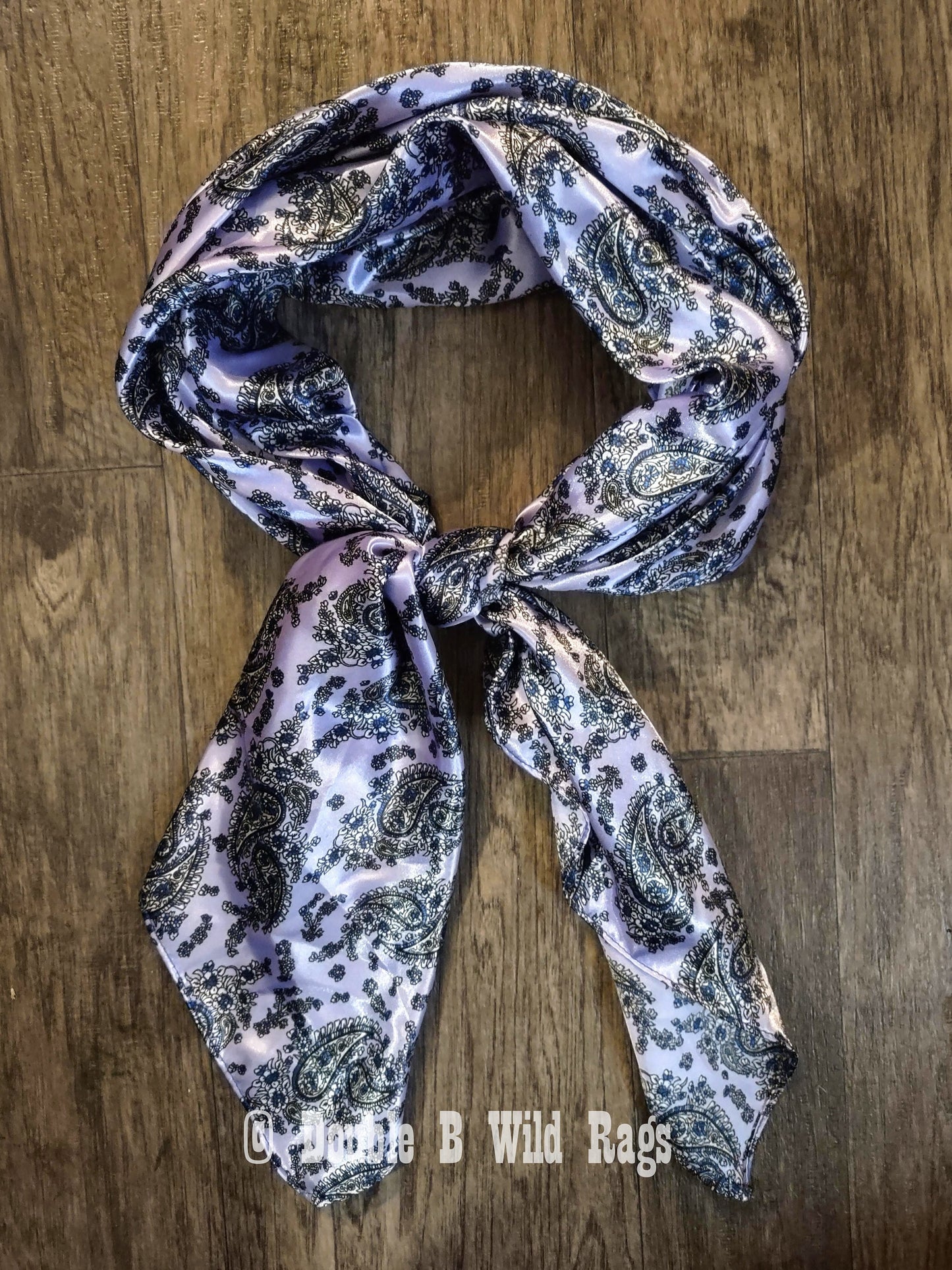 Wild Rag PAISLEY 142 Lilac Purple Retro Cowboy Western Neck Scarf Bandanna by Double B Wild Rags