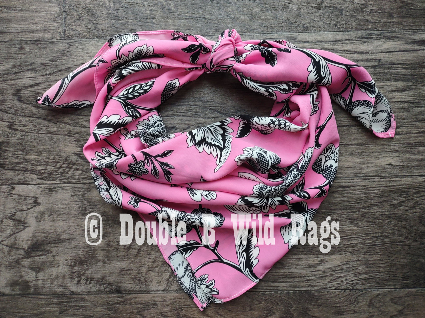 Wild Rag Floral 712 Neon Pink OR Lime Green Cowboy Western Neck Scarf Bandanna by Double B Wild Rags