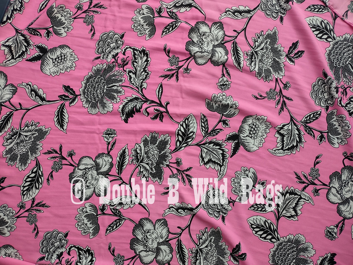 Wild Rag Floral 712 Neon Pink OR Lime Green Cowboy Western Neck Scarf Bandanna by Double B Wild Rags