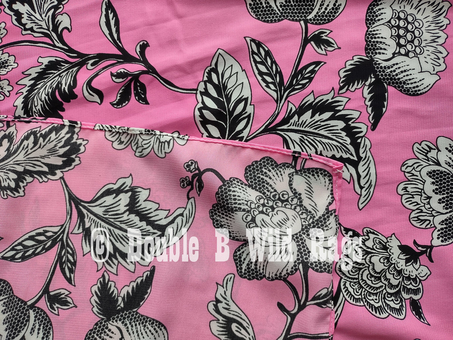 Wild Rag Floral 712 Neon Pink OR Lime Green Cowboy Western Neck Scarf Bandanna by Double B Wild Rags