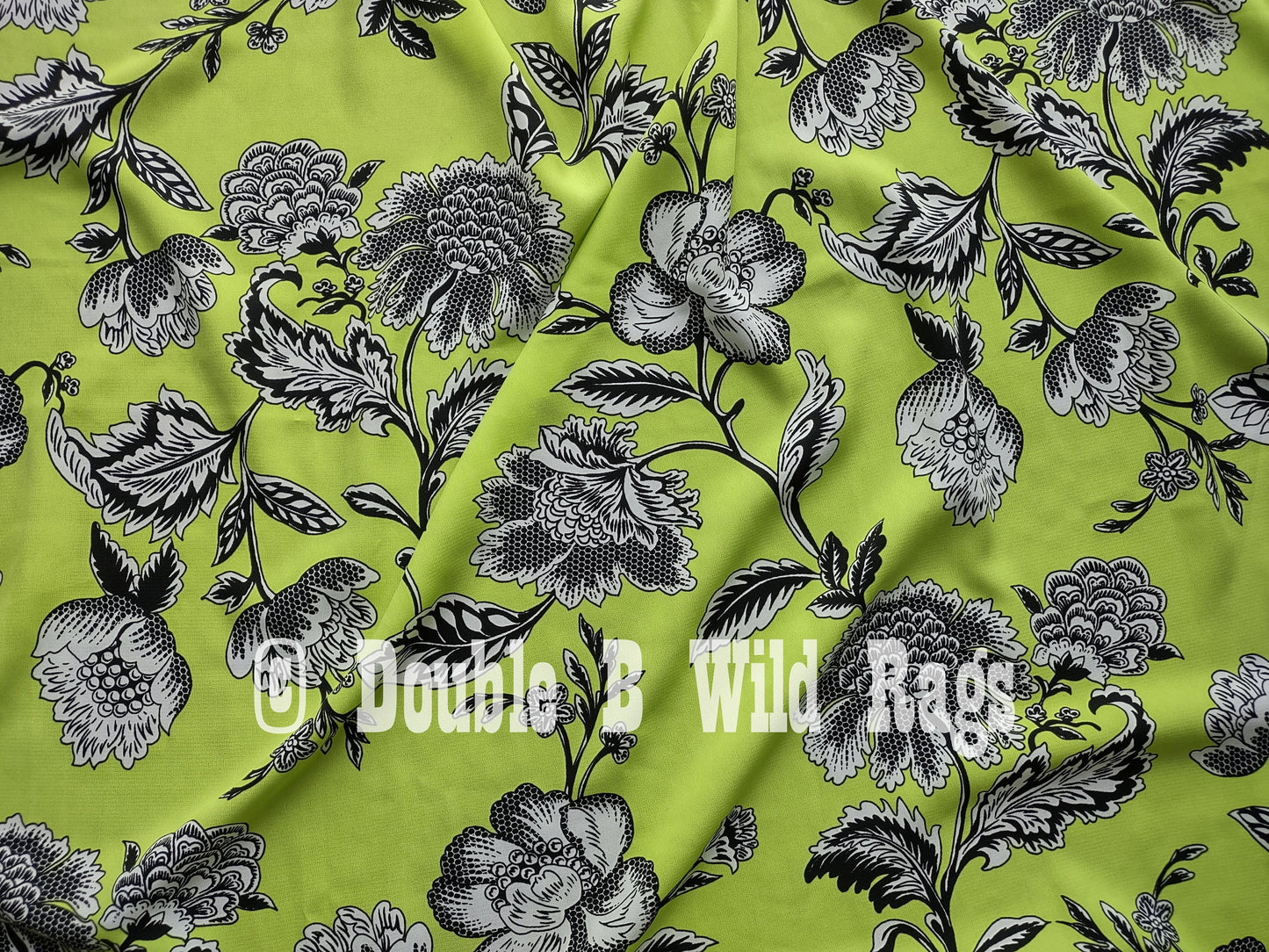 Wild Rag Floral 712 Neon Pink OR Lime Green Cowboy Western Neck Scarf Bandanna by Double B Wild Rags