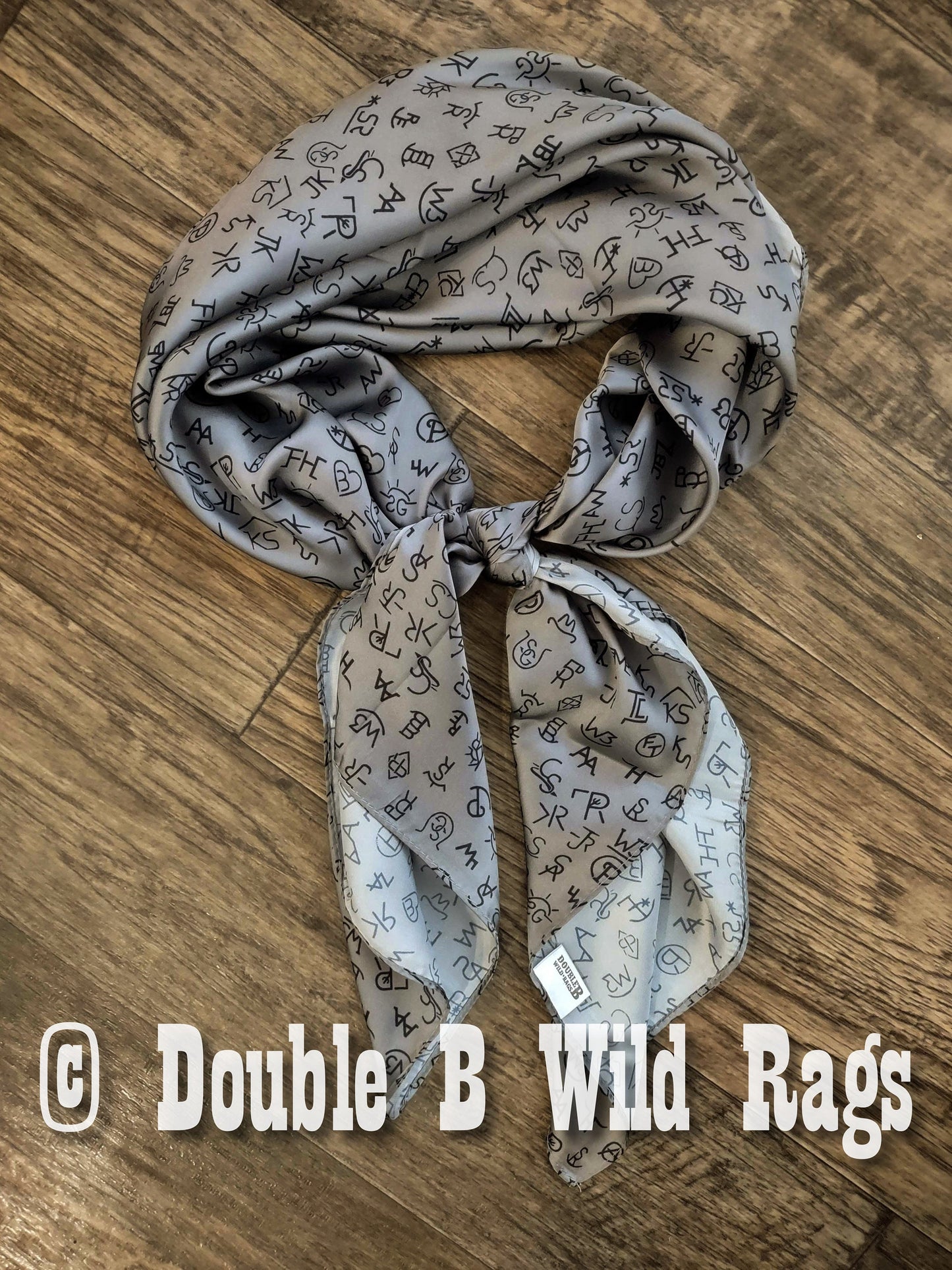 Wild Rag MISC 436 Livestock Scattered Brands Cowboy Western Neck Scarf Bandanna by Double B Wild Rags