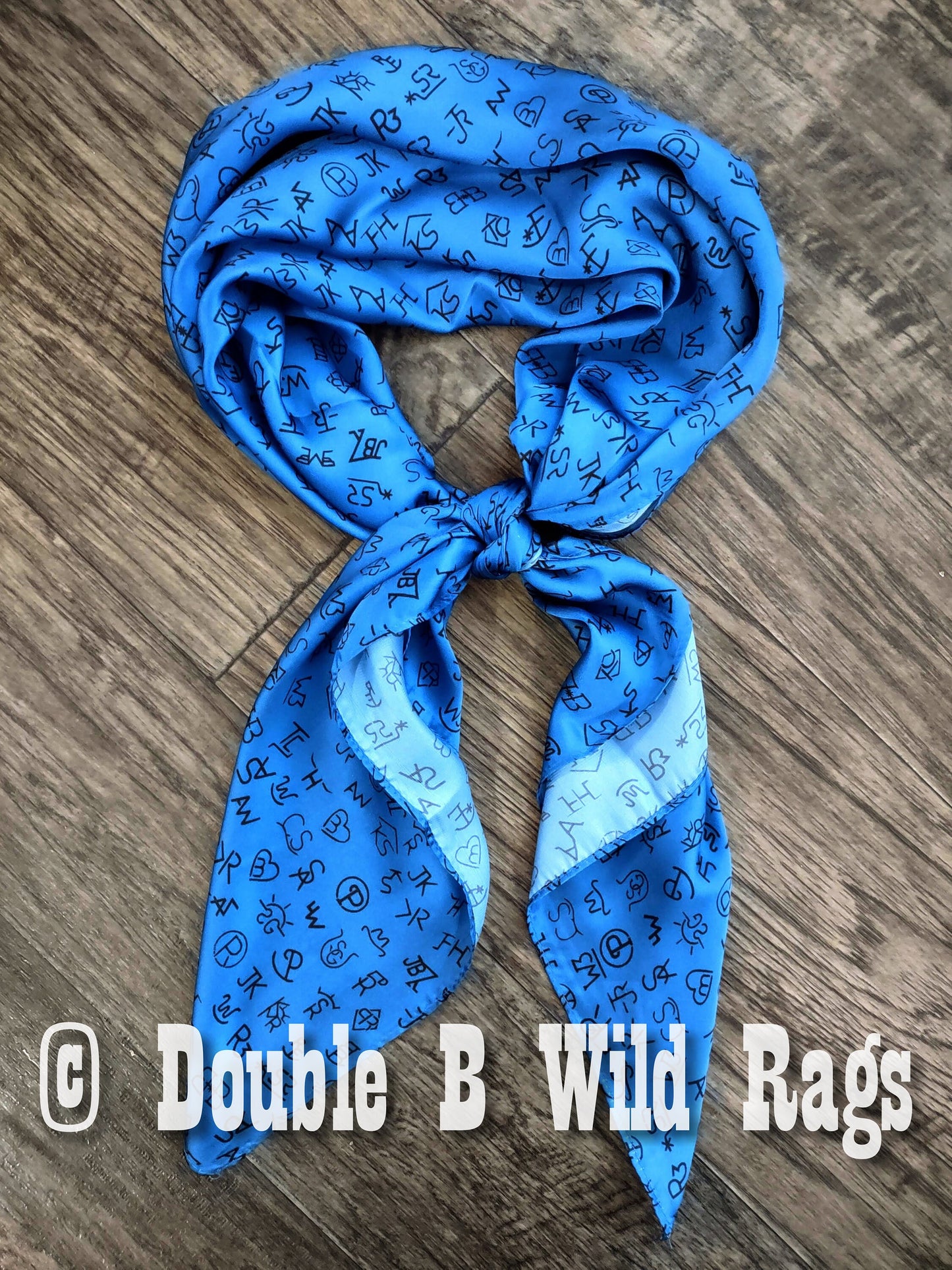 Wild Rag MISC 436 Livestock Scattered Brands Cowboy Western Neck Scarf Bandanna by Double B Wild Rags