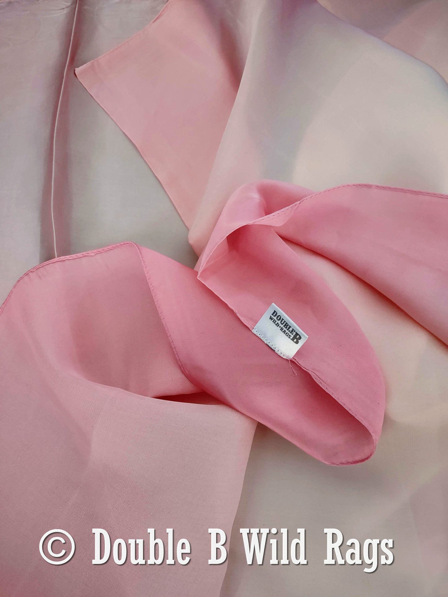 BARGAIN WILD RAG Ombre Light Pink by Double B Wild Rags Bandana Western Neck Scarf Neckerchief