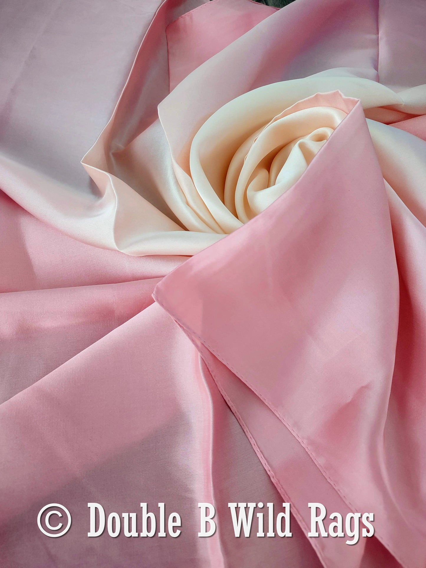 BARGAIN WILD RAG Ombre Light Pink by Double B Wild Rags Bandana Western Neck Scarf Neckerchief