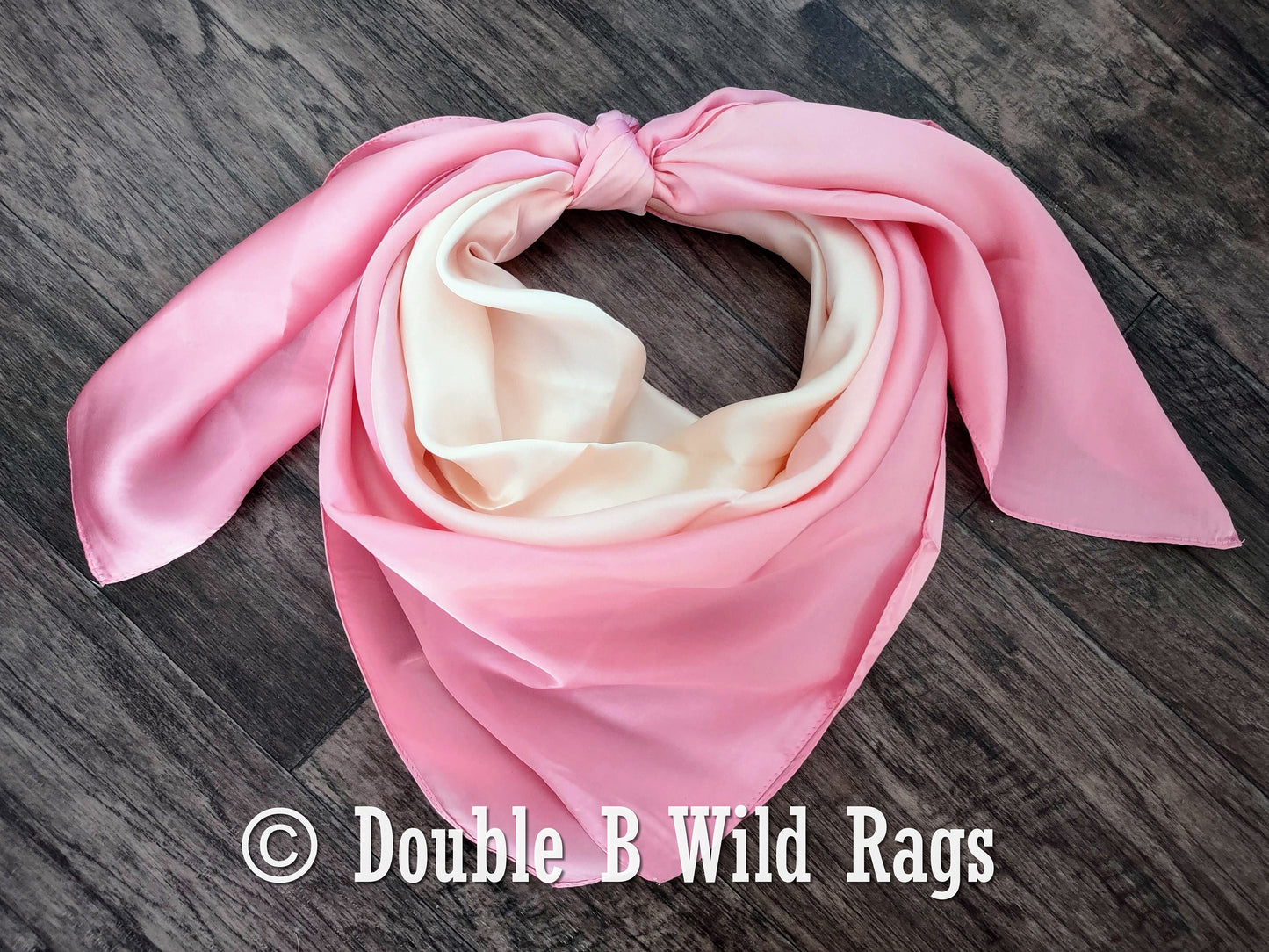 BARGAIN WILD RAG Ombre Light Pink by Double B Wild Rags Bandana Western Neck Scarf Neckerchief
