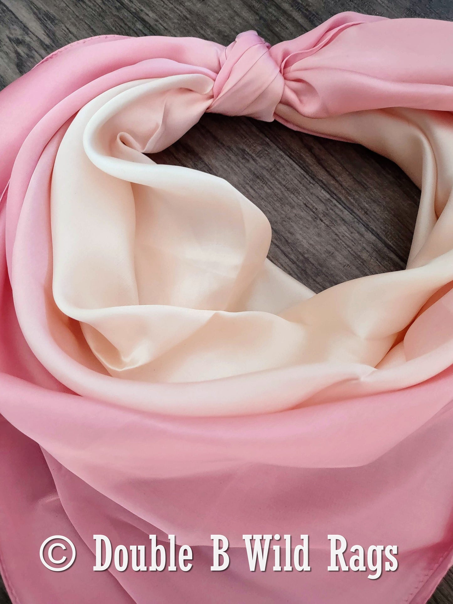 BARGAIN WILD RAG Ombre Light Pink by Double B Wild Rags Bandana Western Neck Scarf Neckerchief