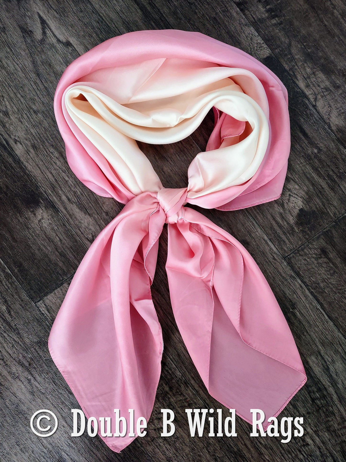 BARGAIN WILD RAG Ombre Light Pink by Double B Wild Rags Bandana Western Neck Scarf Neckerchief
